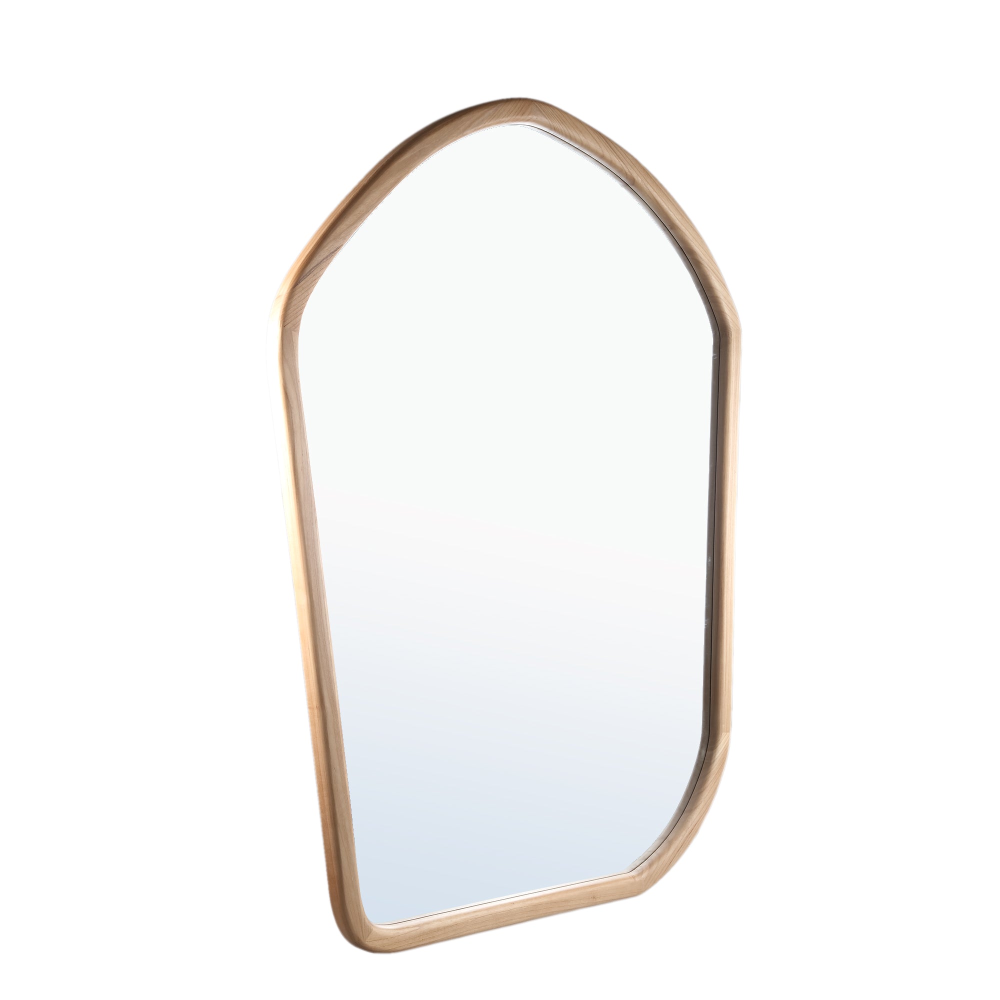 Denholm Natural solid wood big organic mirror