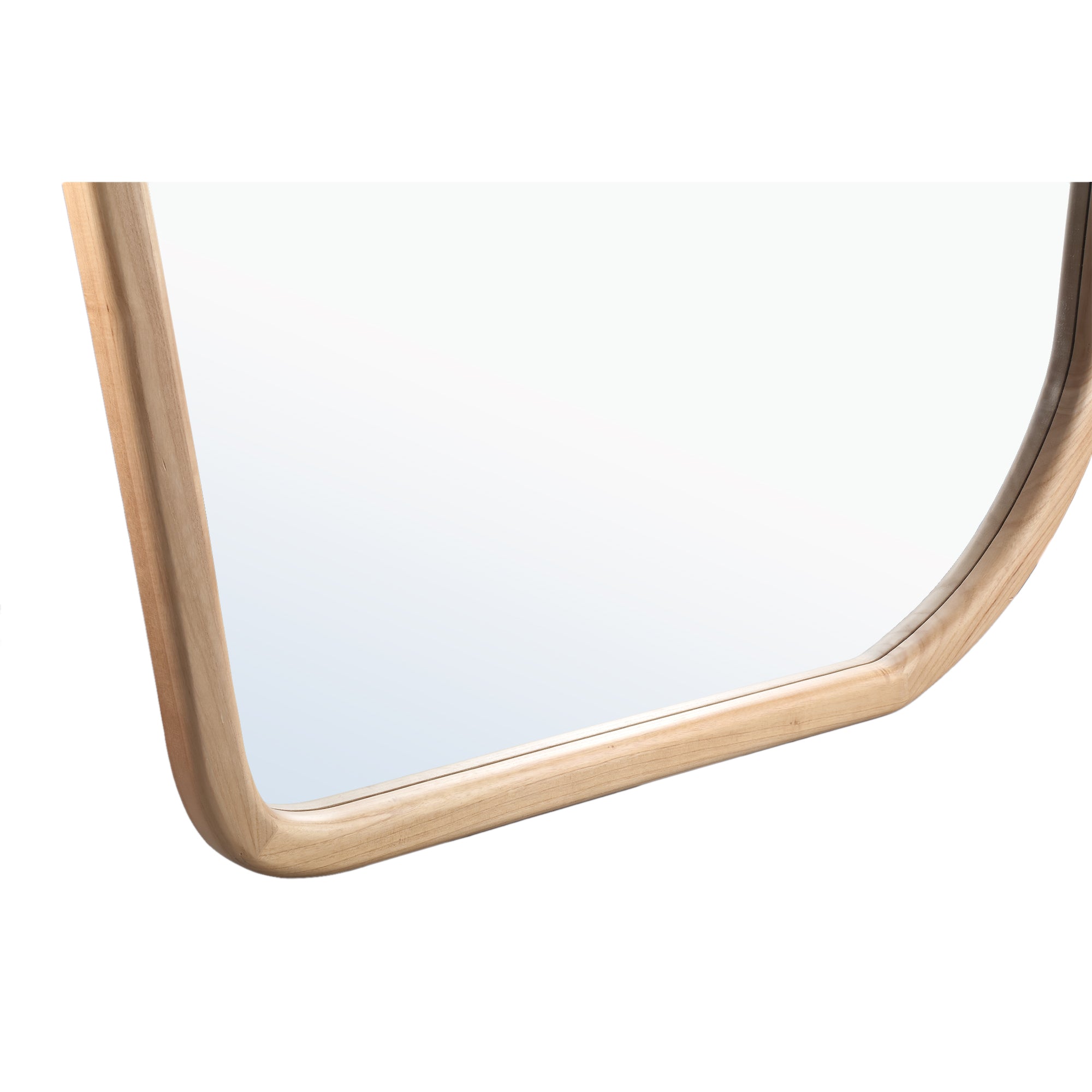 Denholm Natural solid wood big organic mirror