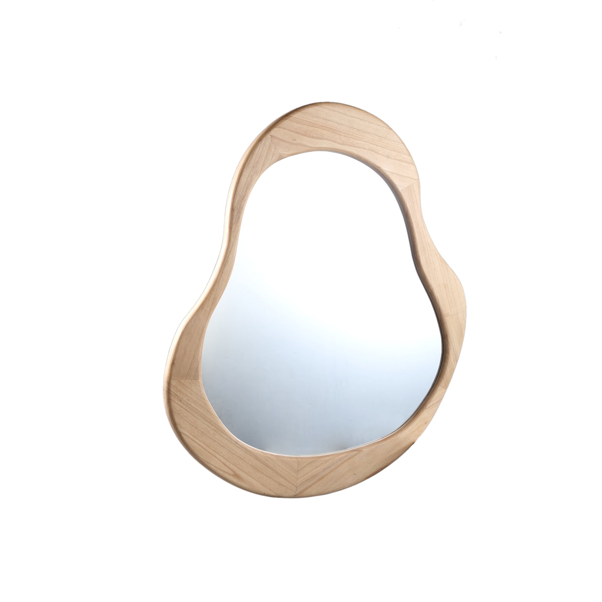 Barragh Natural solid wood organic mirror