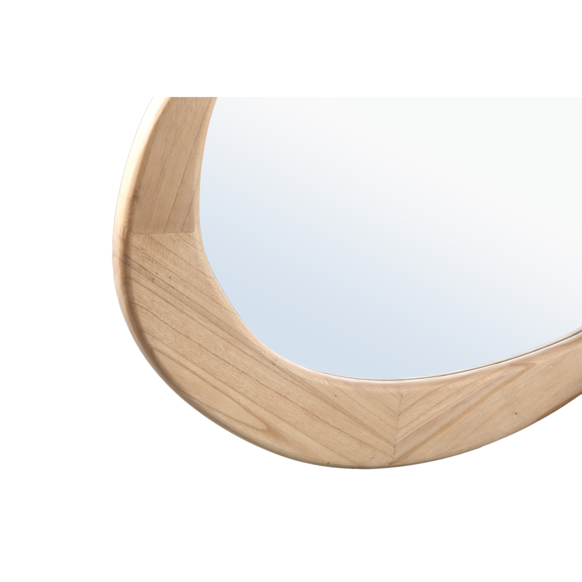 Barragh Natural solid wood organic mirror
