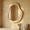Barragh Natural solid wood organic mirror