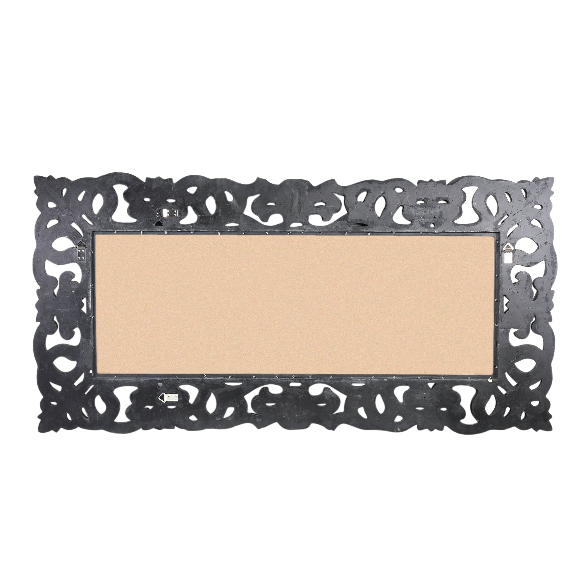 Morrigan Black poly classical mirror rectangle