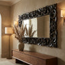 Morrigan Black poly classical mirror rectangle