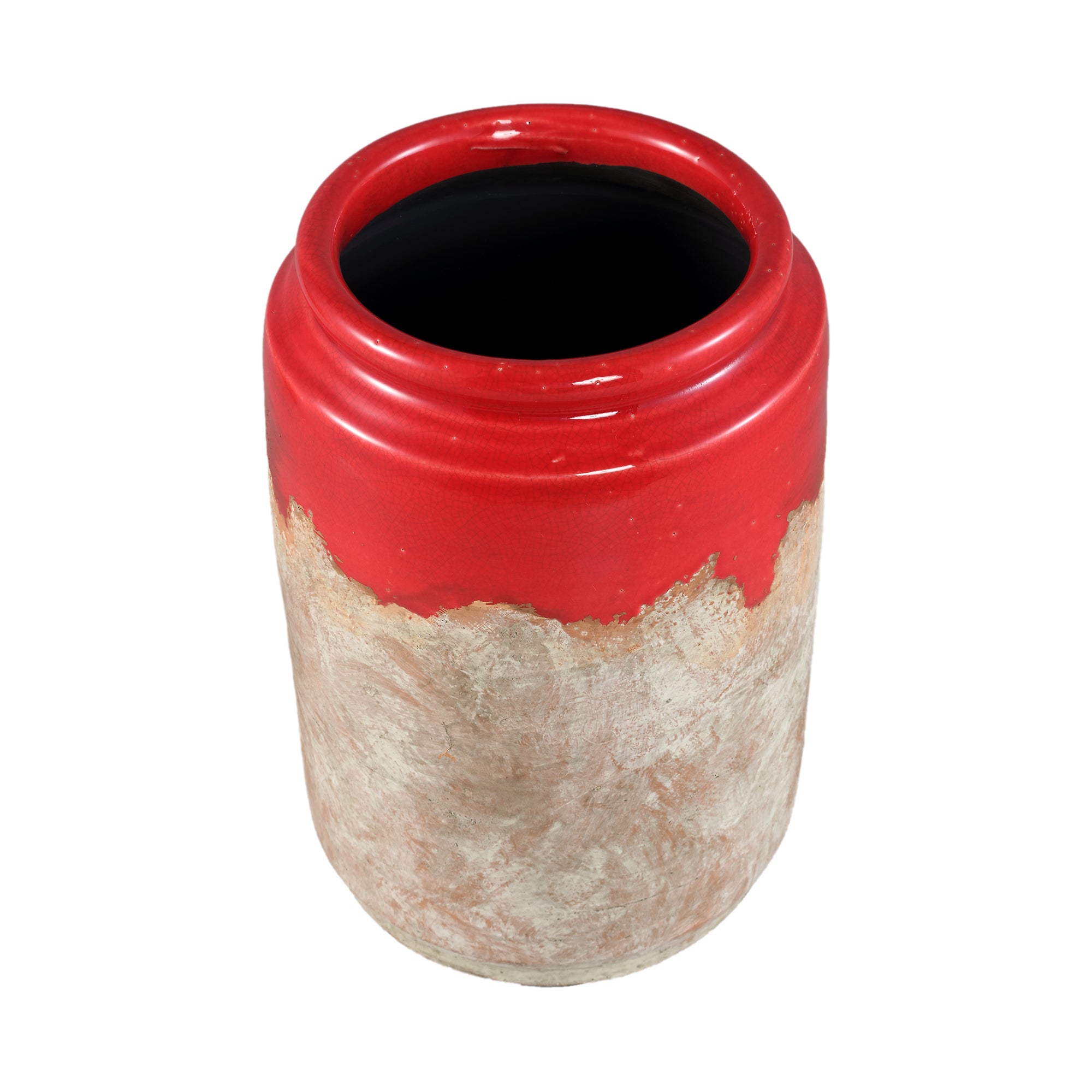 Breffni Pot en céramique - Rouge