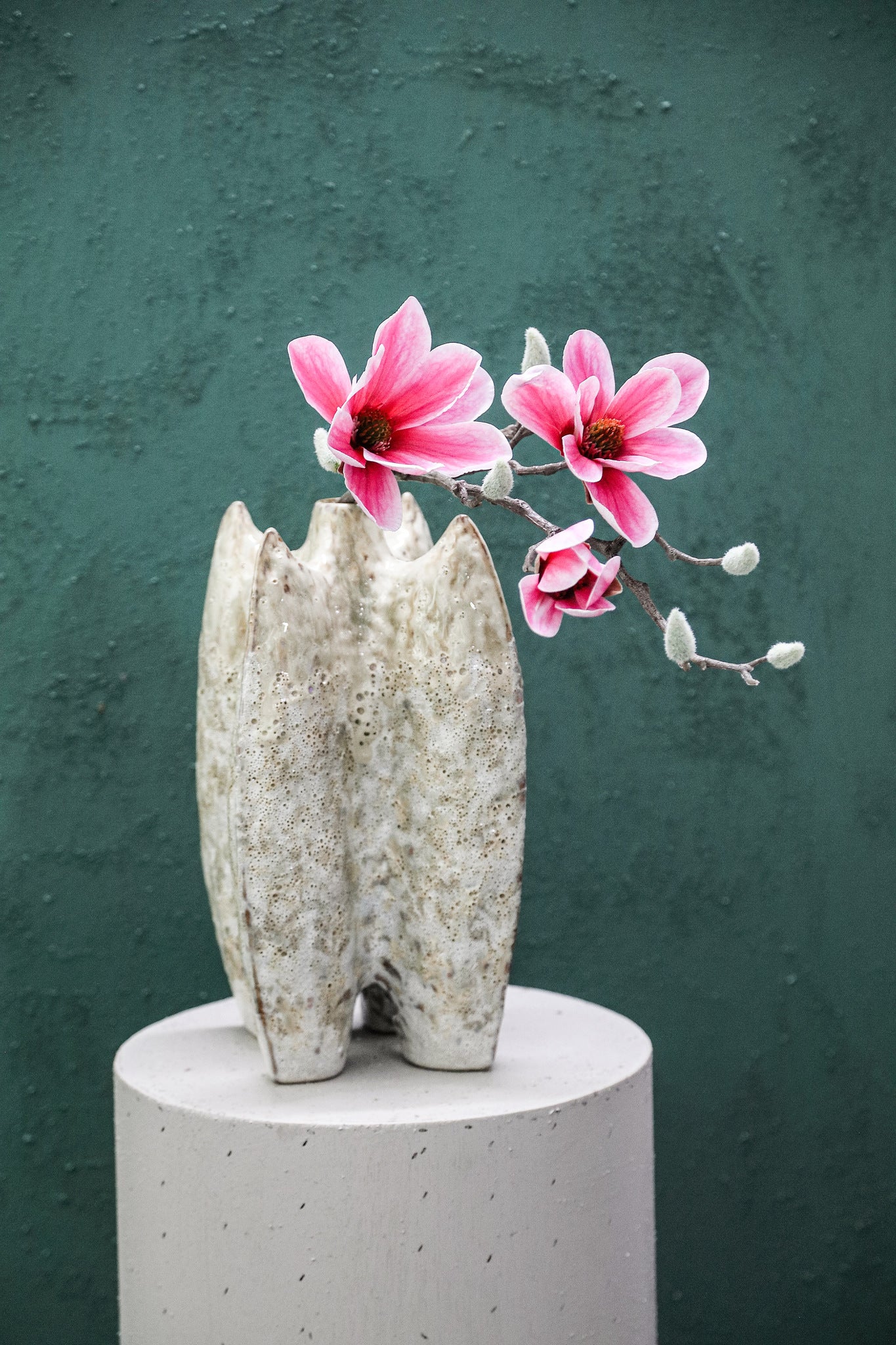 Magnolia Flower Pink spray with bud Rose — Fleur artificielle — vue 3 | Häus