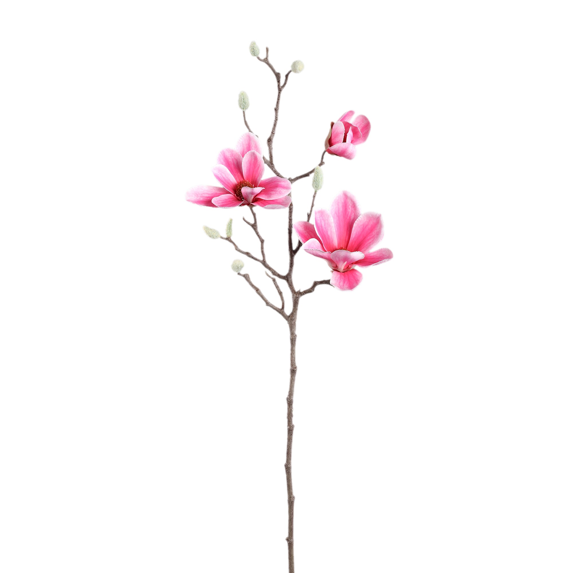 Magnolia Flower Pink spray with bud Rose — Fleur artificielle — Fleur artificielle design premium | Häus