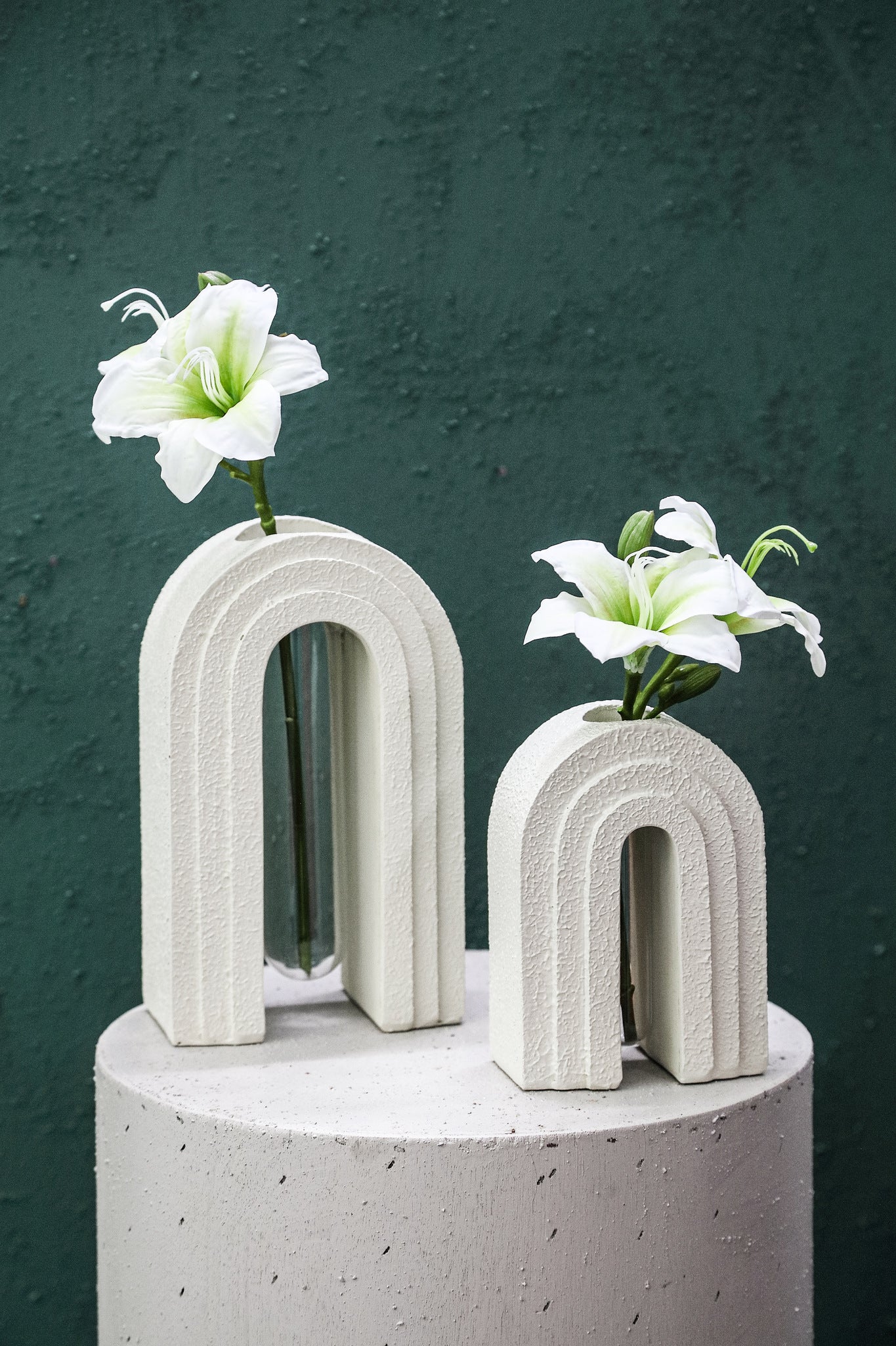 Amaryllis Flower White amaryllis spray Blanc — Fleur artificielle — vue 2 | Häus