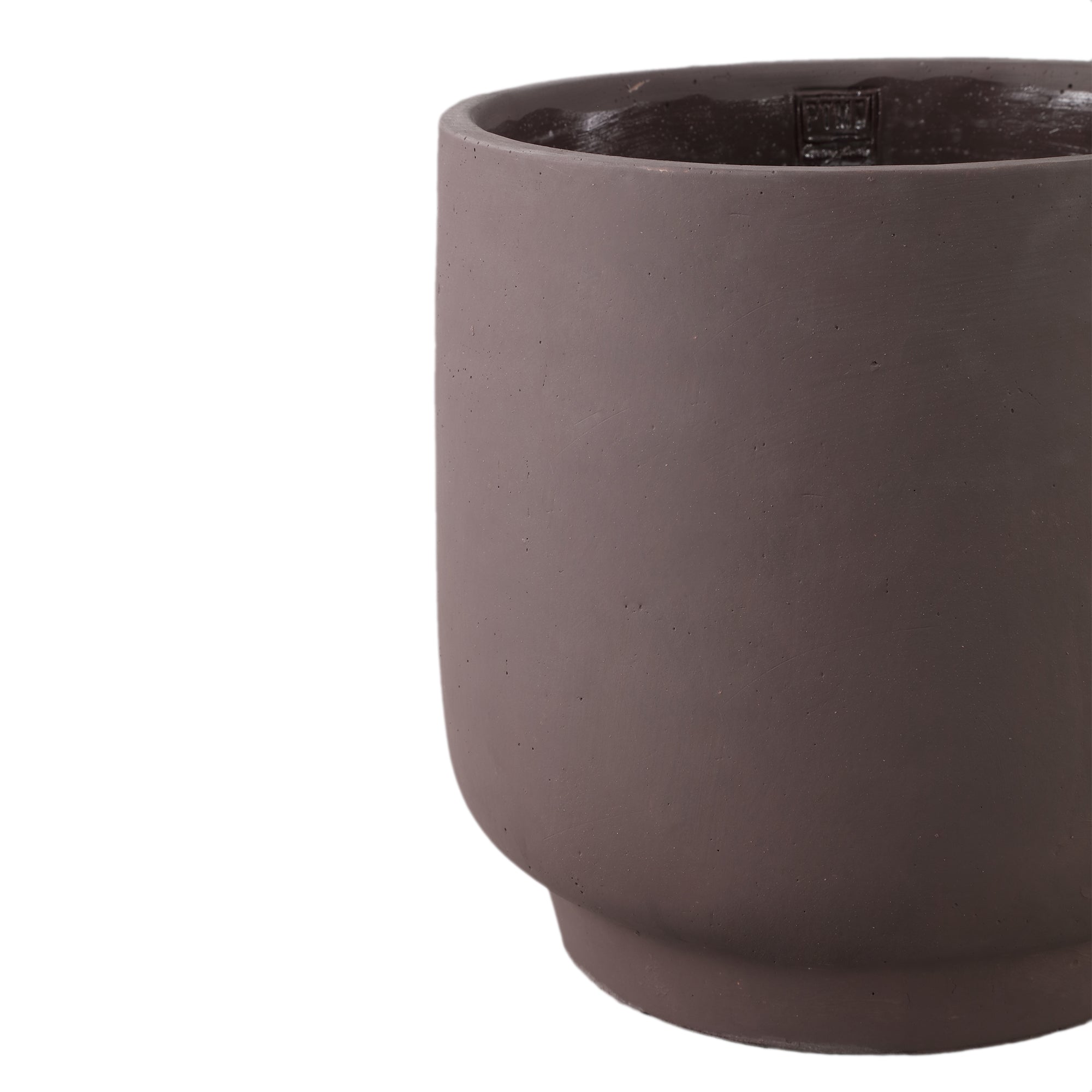 Aline Pot en ciment - Noir