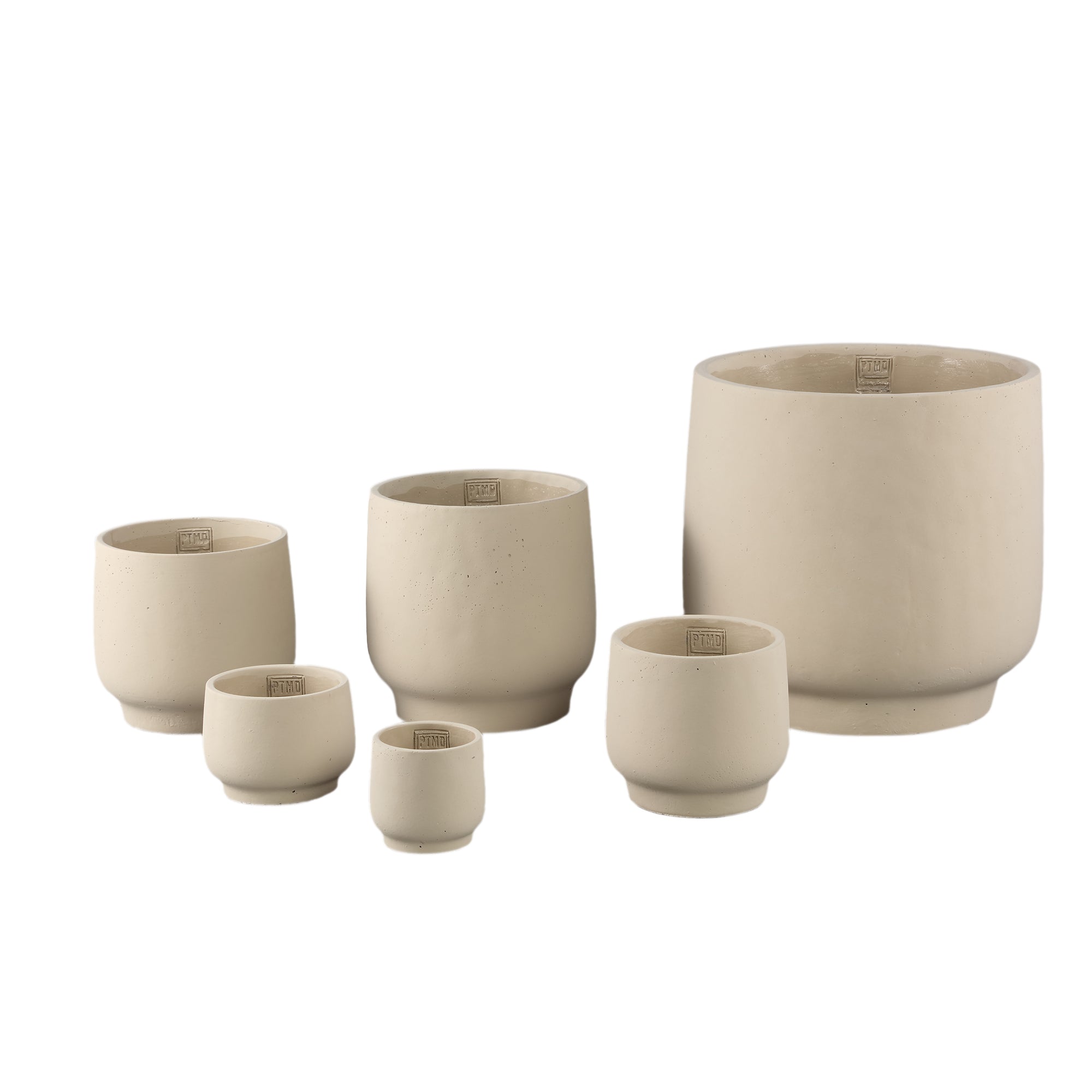 Pot Aline — Ciment — Taupe