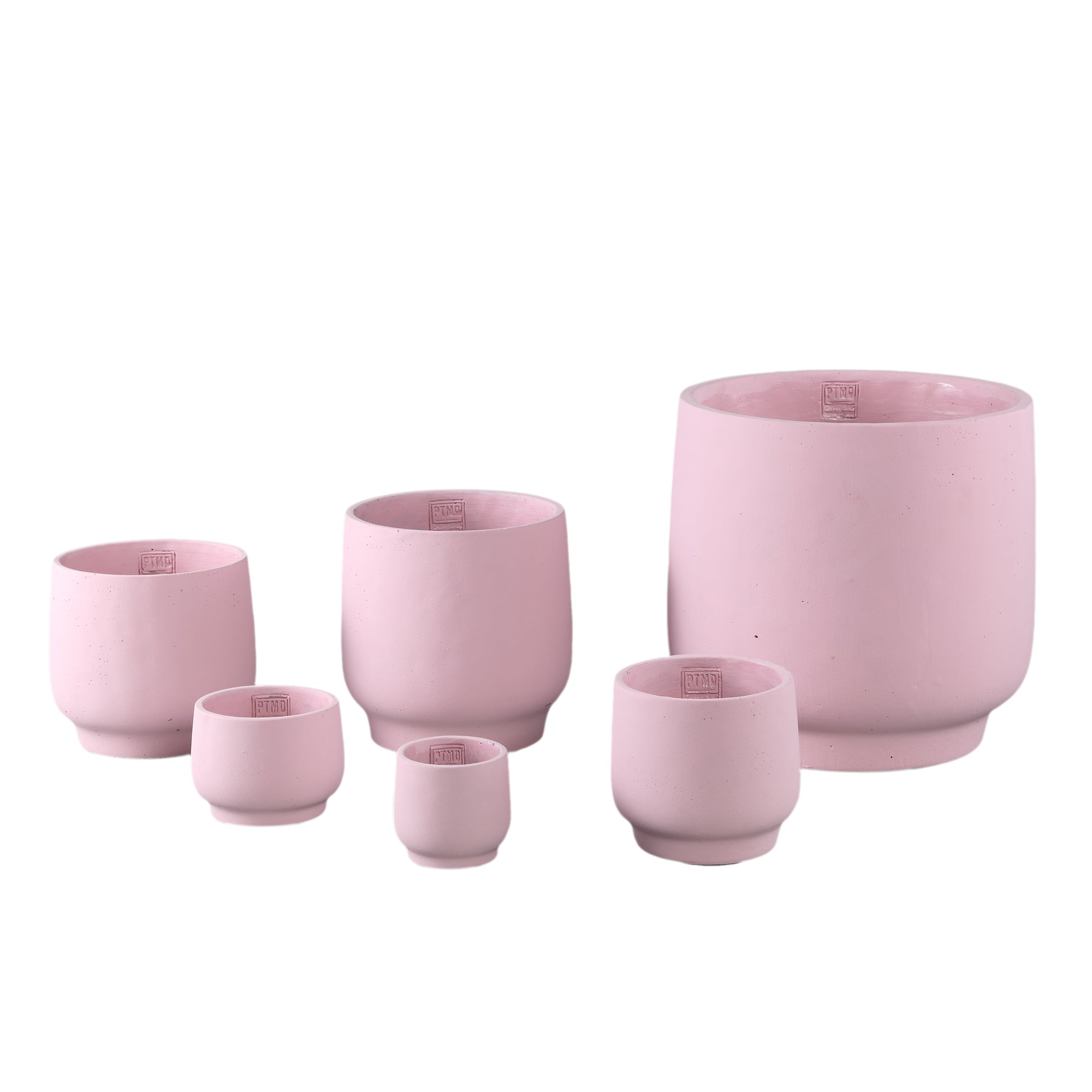 Aline Pot en ciment - Rose