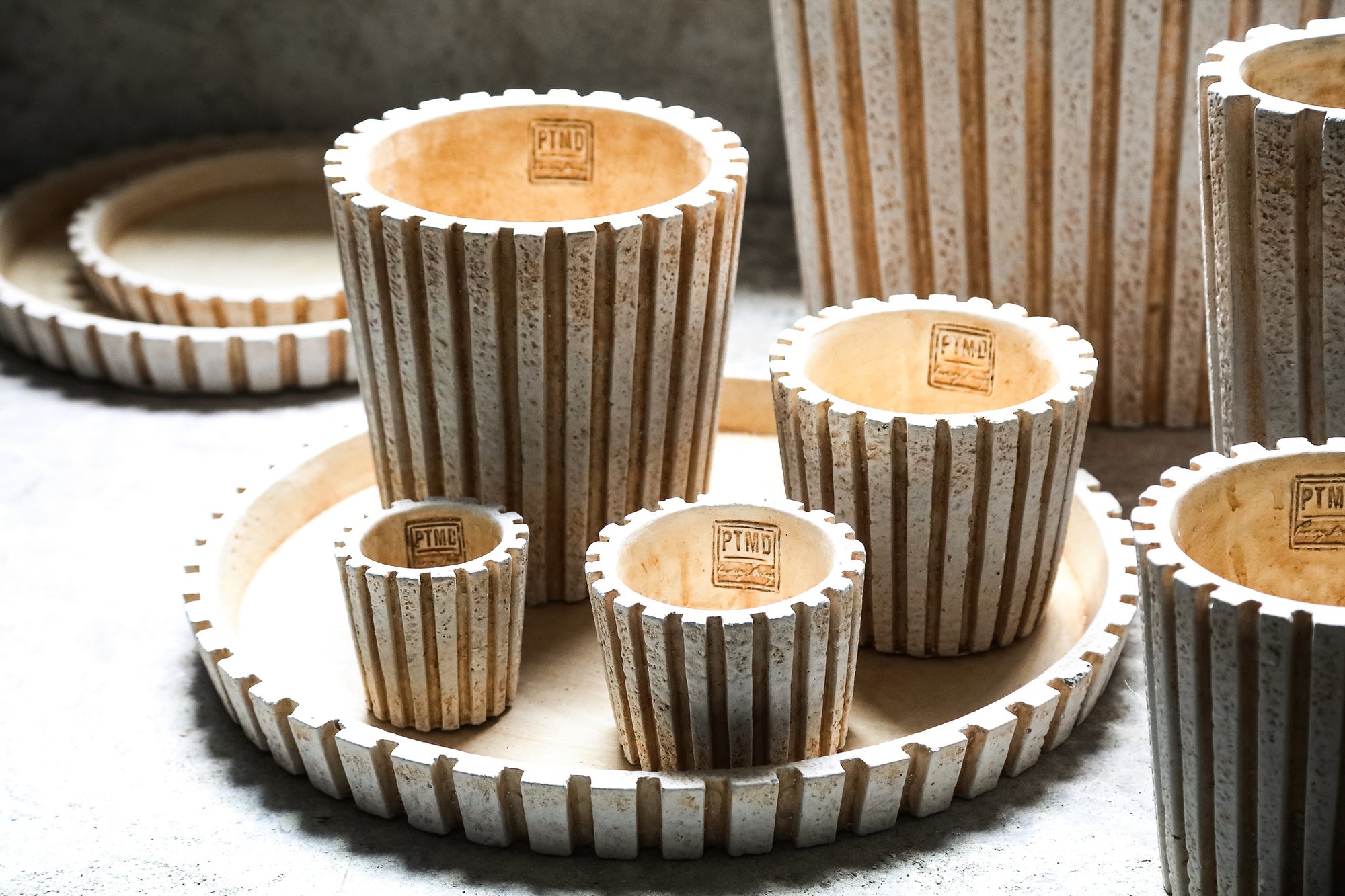 Marijus Pot en ciment - Cream