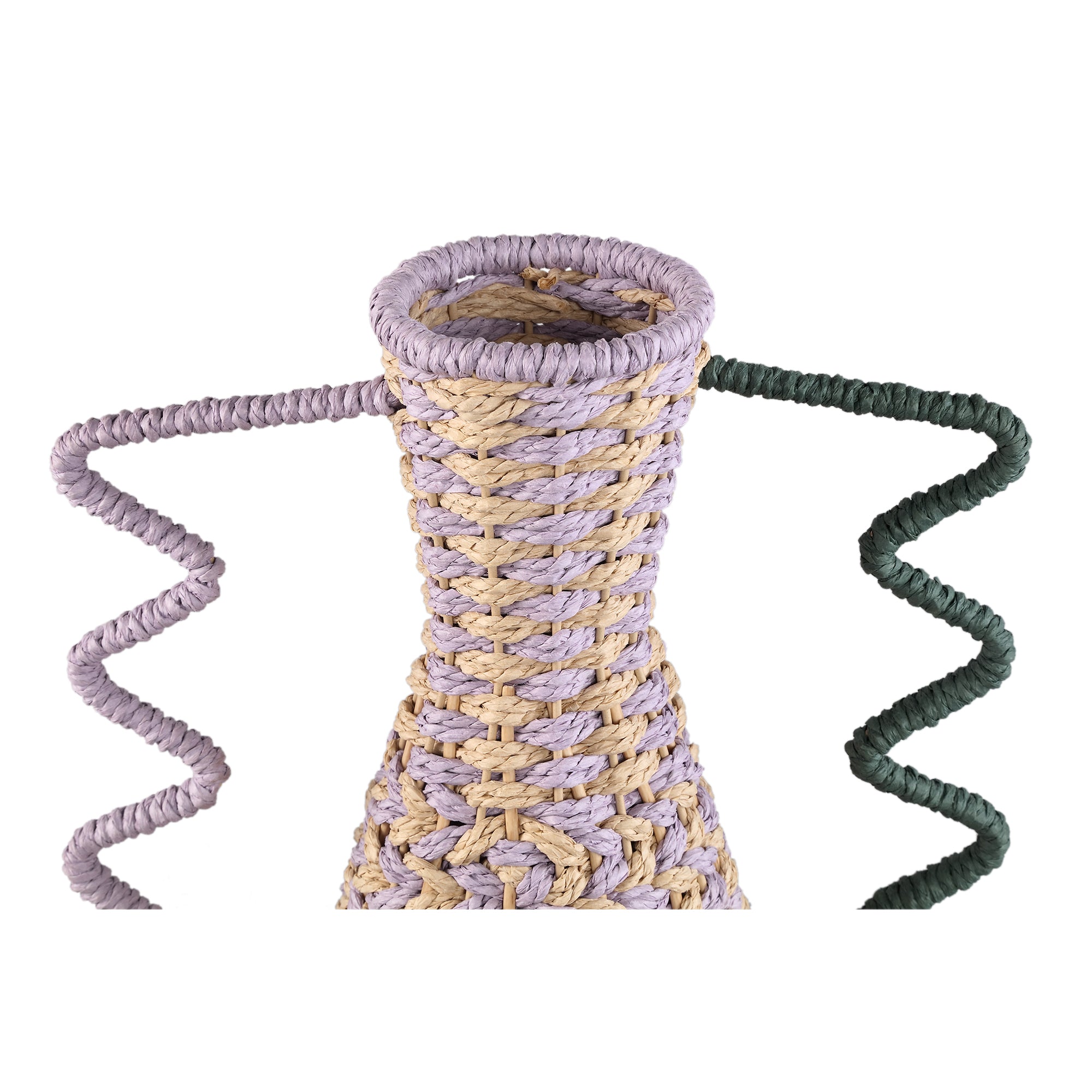 Veraa Purple natural paper basket taps with ears