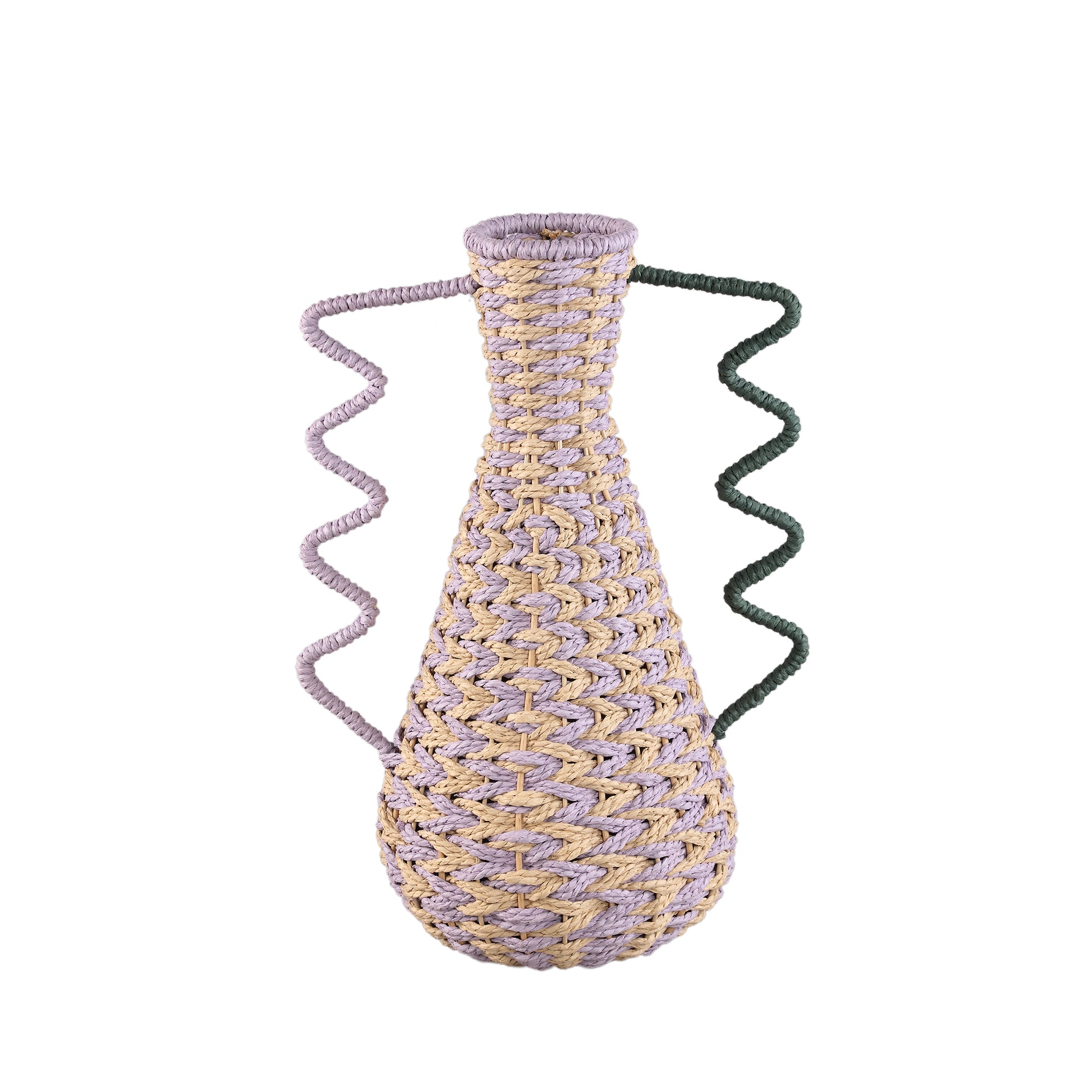 Veraa Purple natural paper basket taps with ears