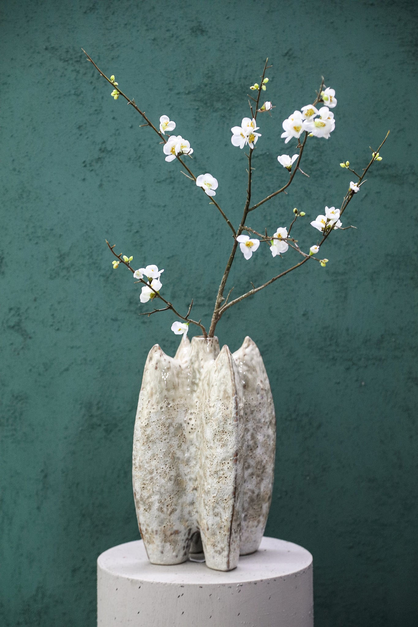 Blossom Flower White cherry blossom S Blanc — Fleur artificielle — vue 2 | Häus
