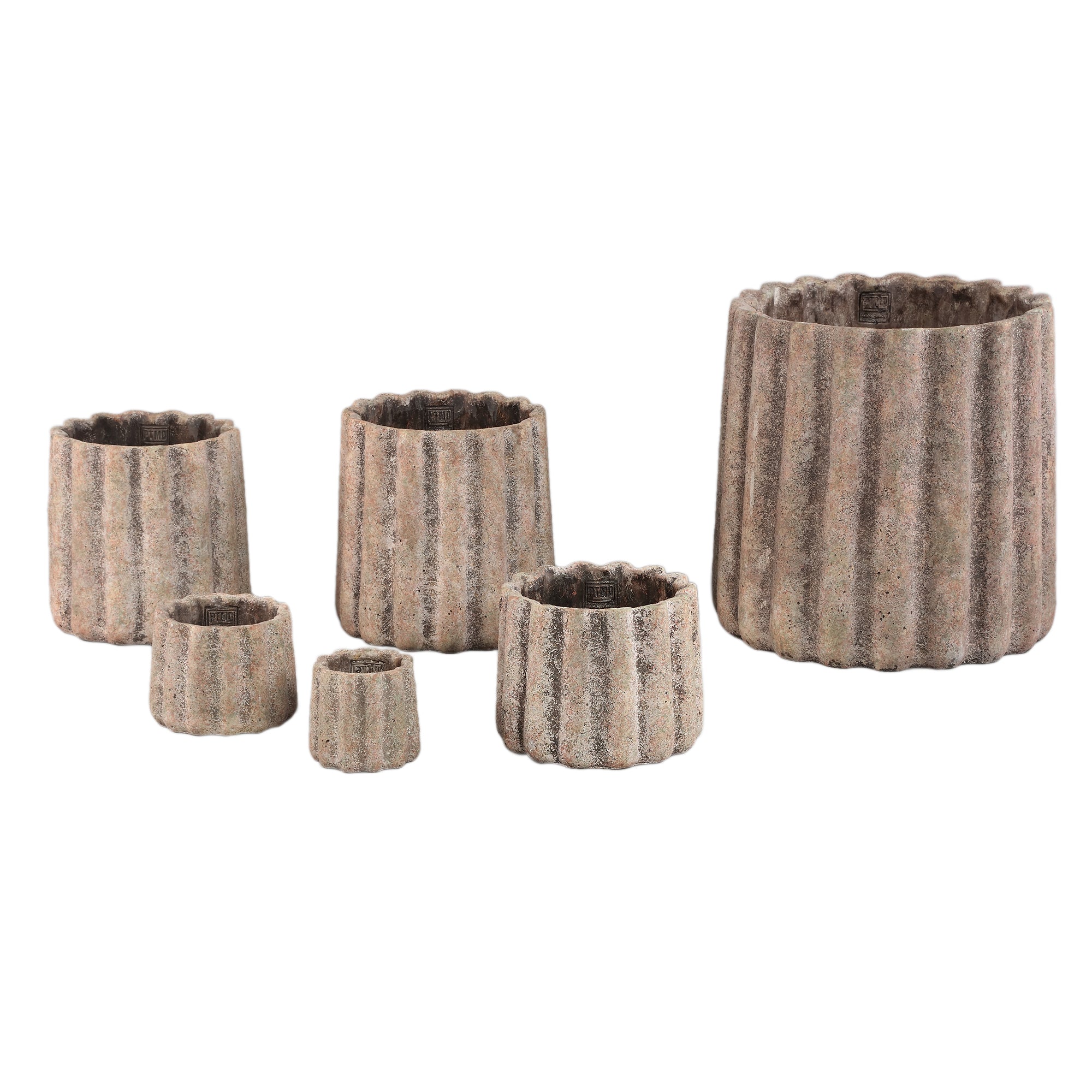 Jaydean Pot en ciment - XXL (30x30x30 cm)