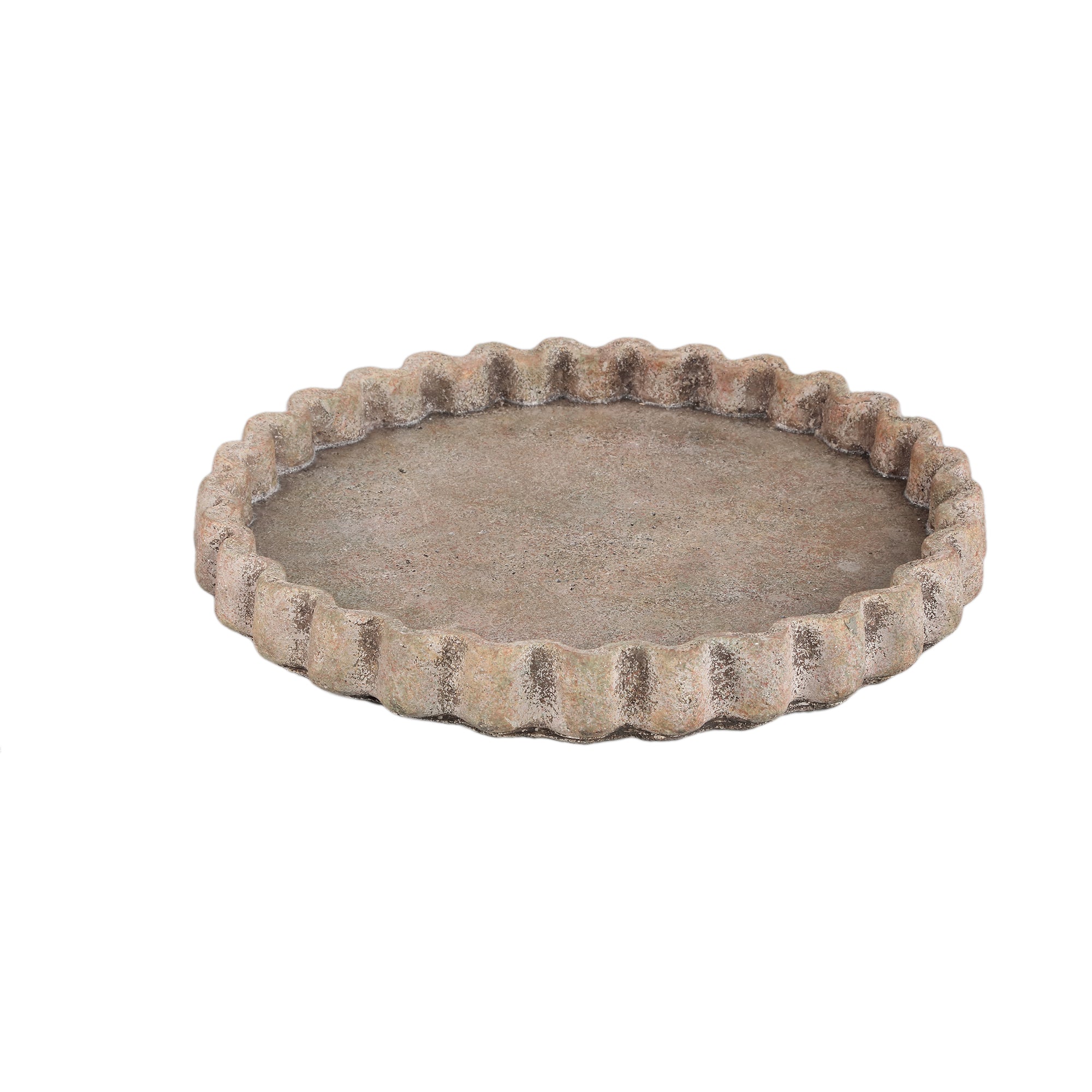 Jaydean Grey cement plate ribbed structure round M