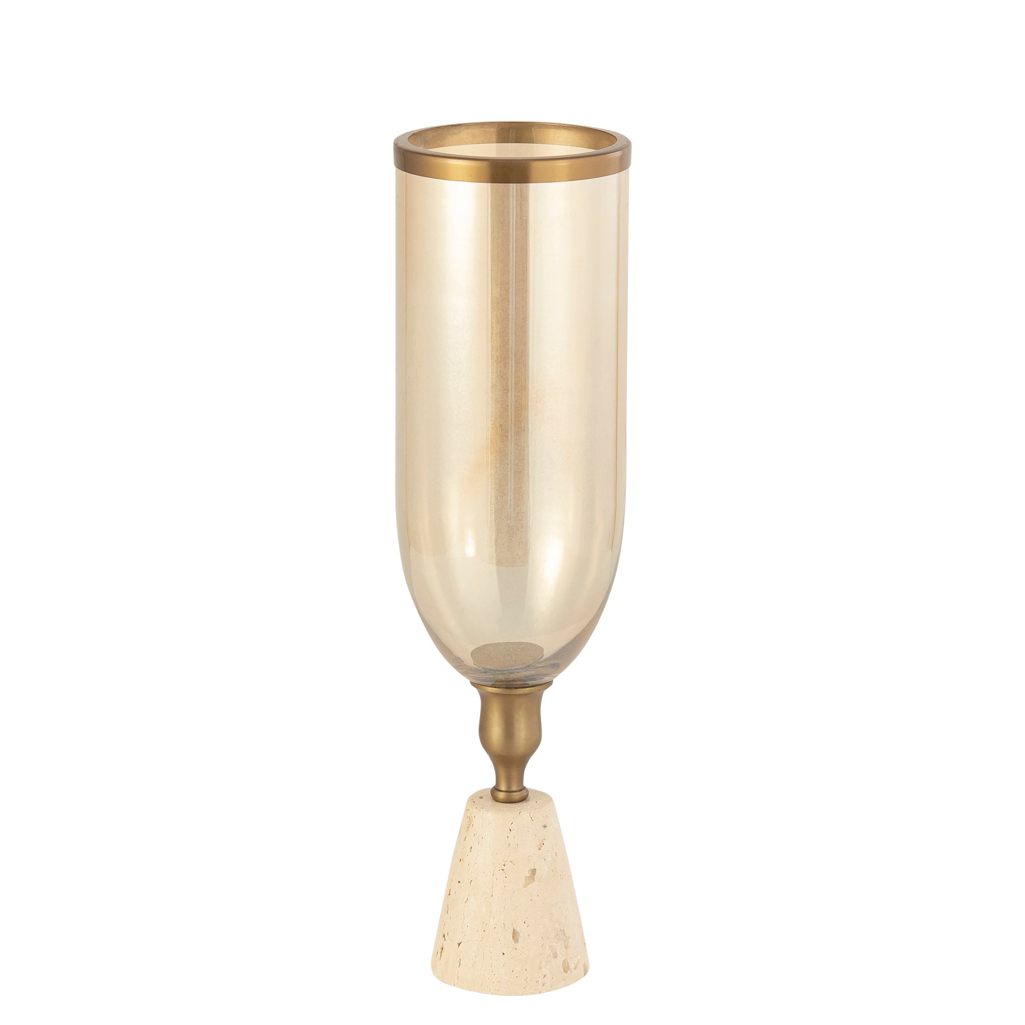 Tadh Bougeoirs en verre - Or