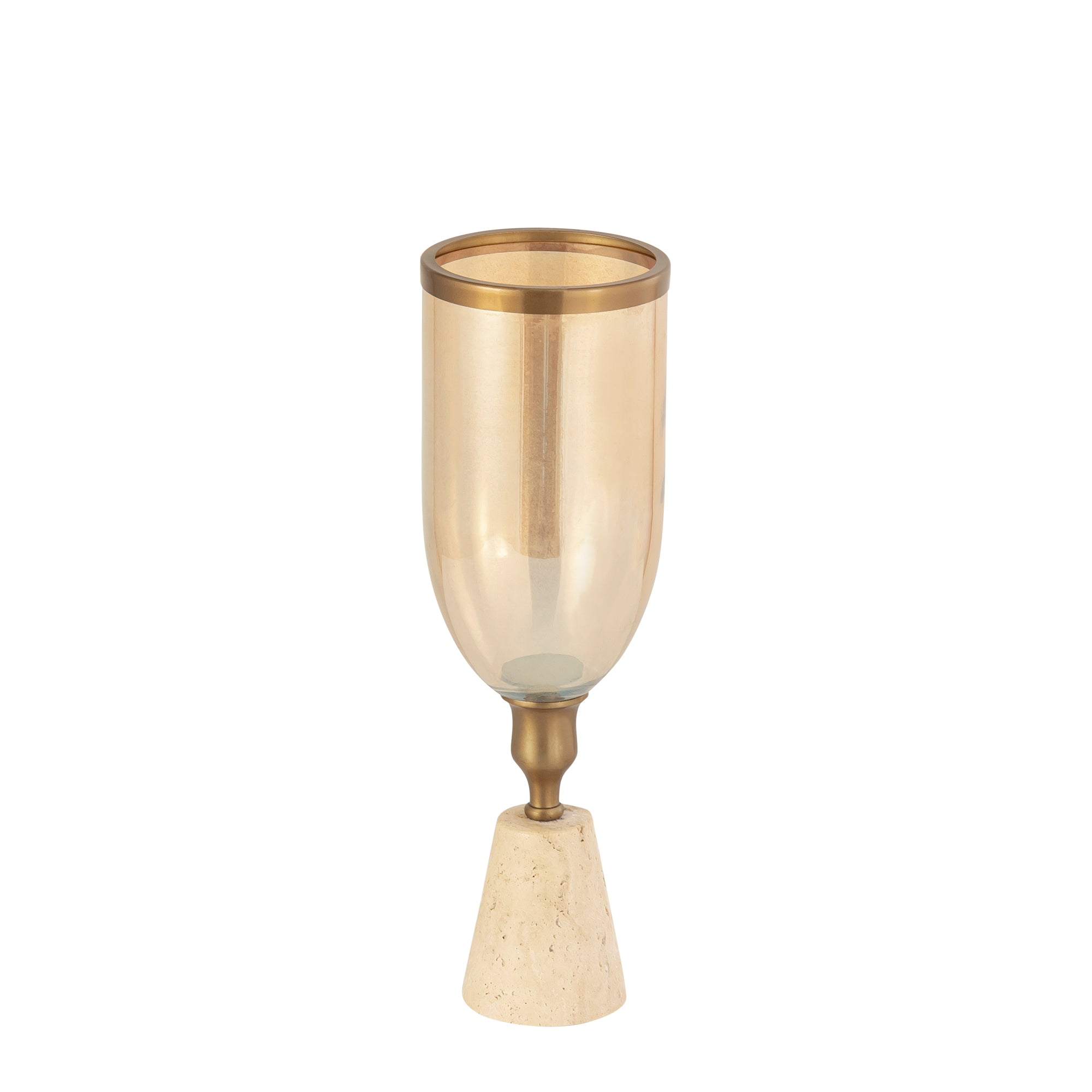 Tadh Bougeoirs en verre - Or