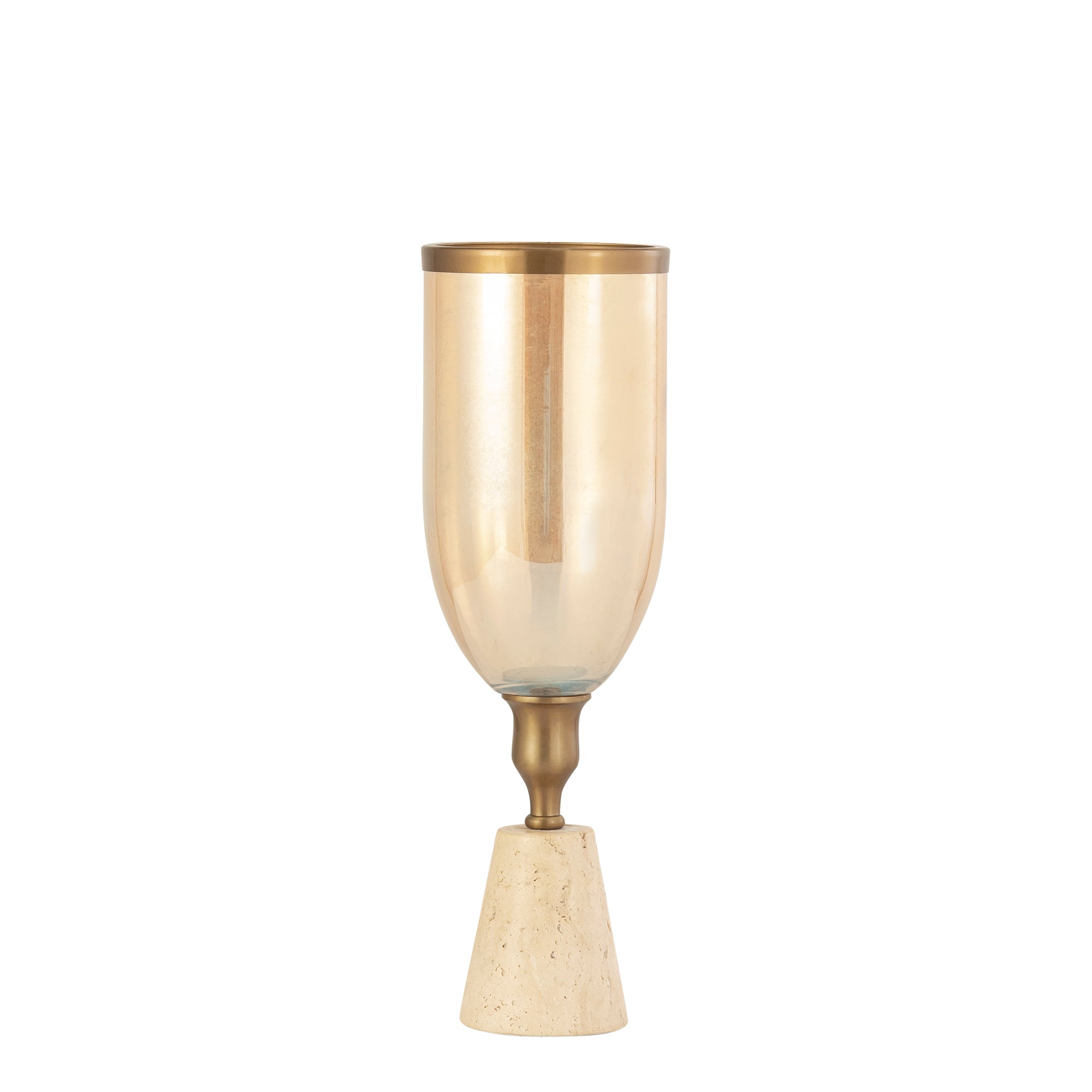 Tadh Bougeoirs en verre - Or