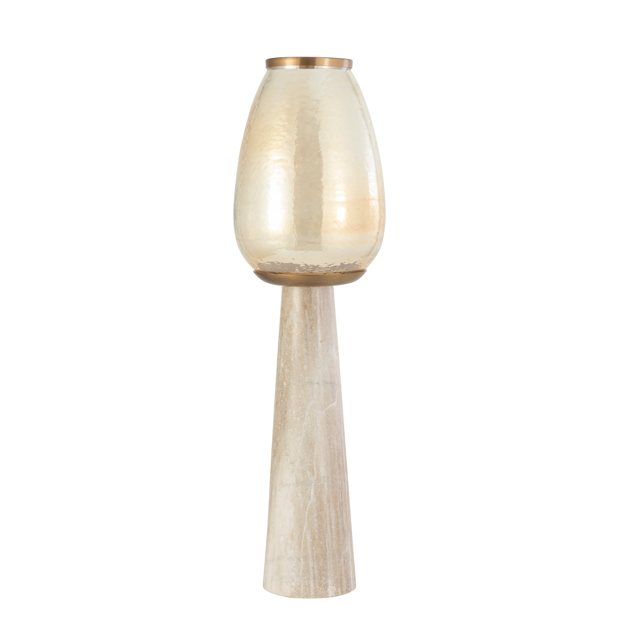Berdand Bougeoirs en verre - Blanc