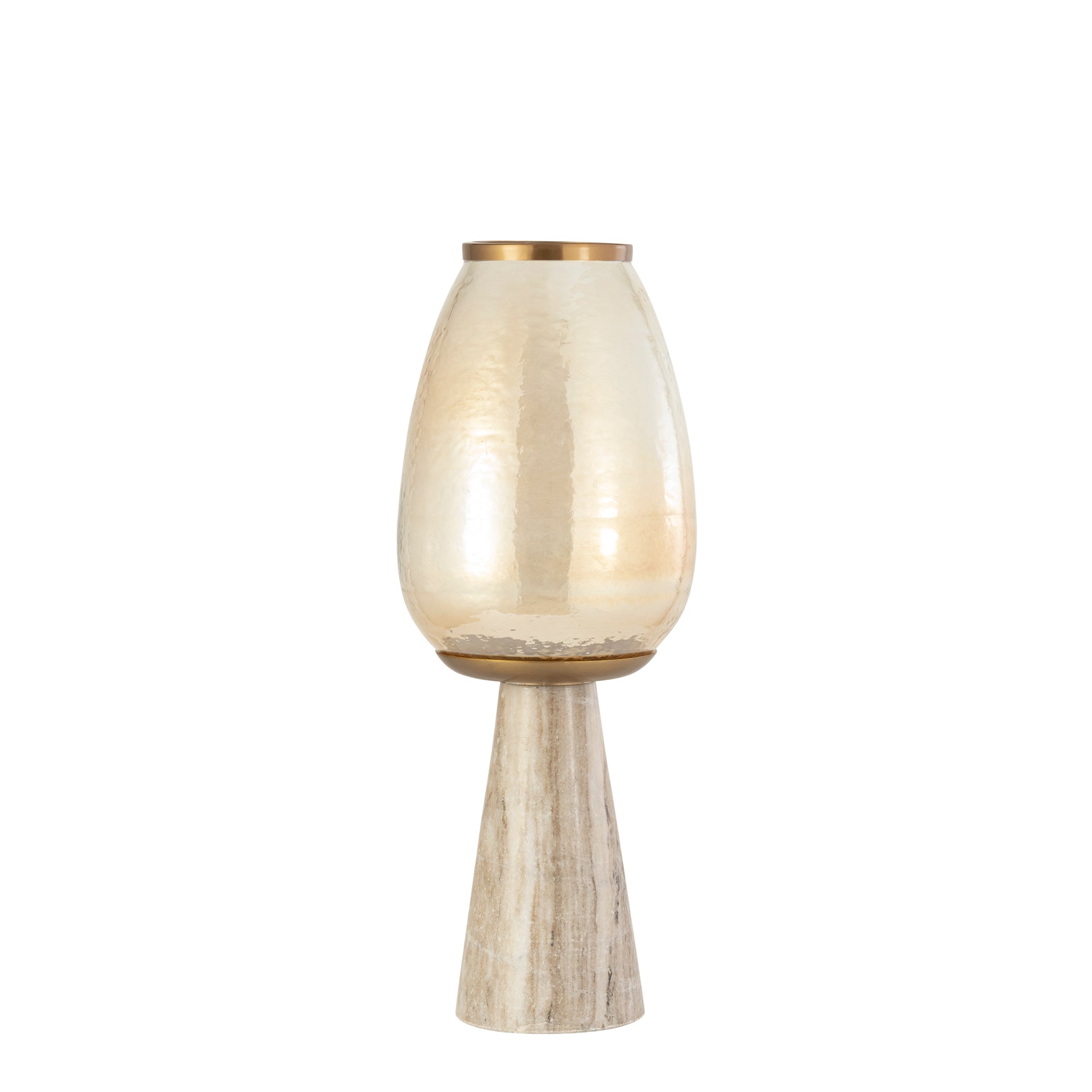 Berdand Bougeoirs en verre - Blanc