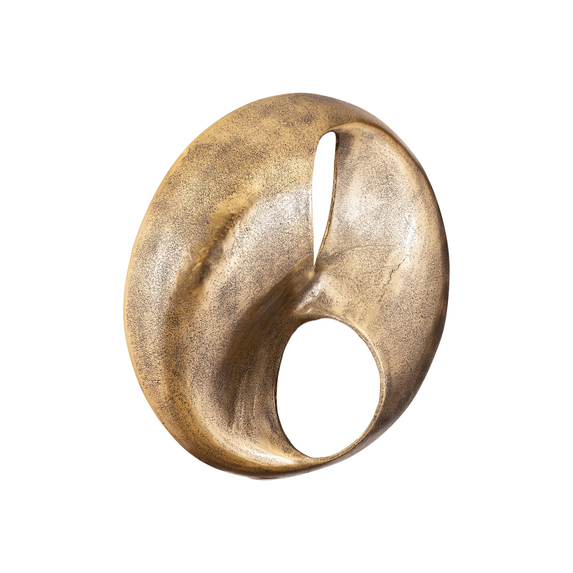 Deuie Brass casted alu wall panel rounded small