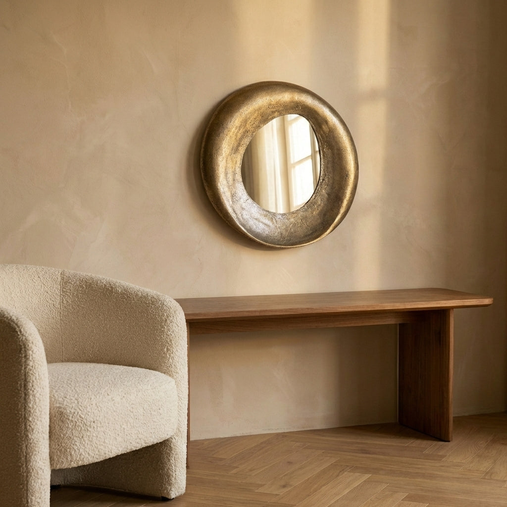 Daweson Brass casted alu mirror open round