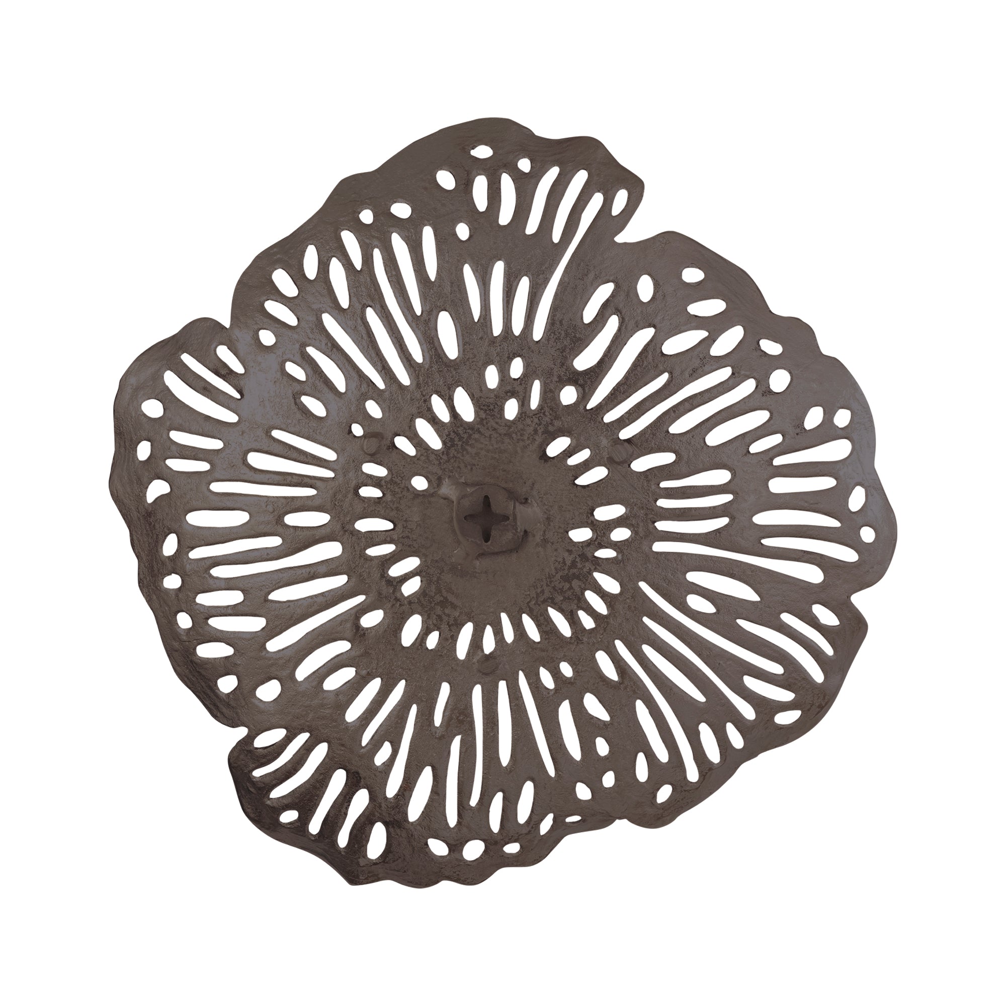 Ryhann Nickel casted alu flower wall deco bowl L