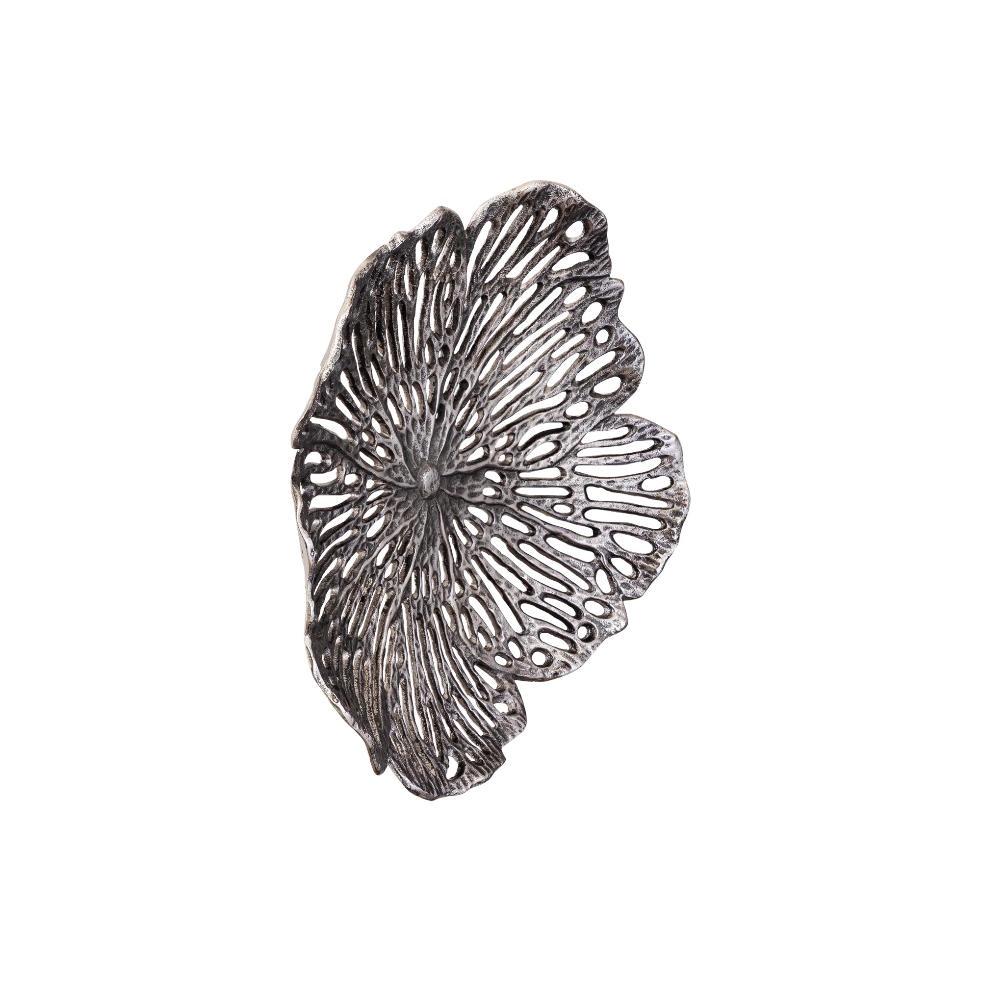 Ryhann Nickel casted alu flower wall deco bowl M
