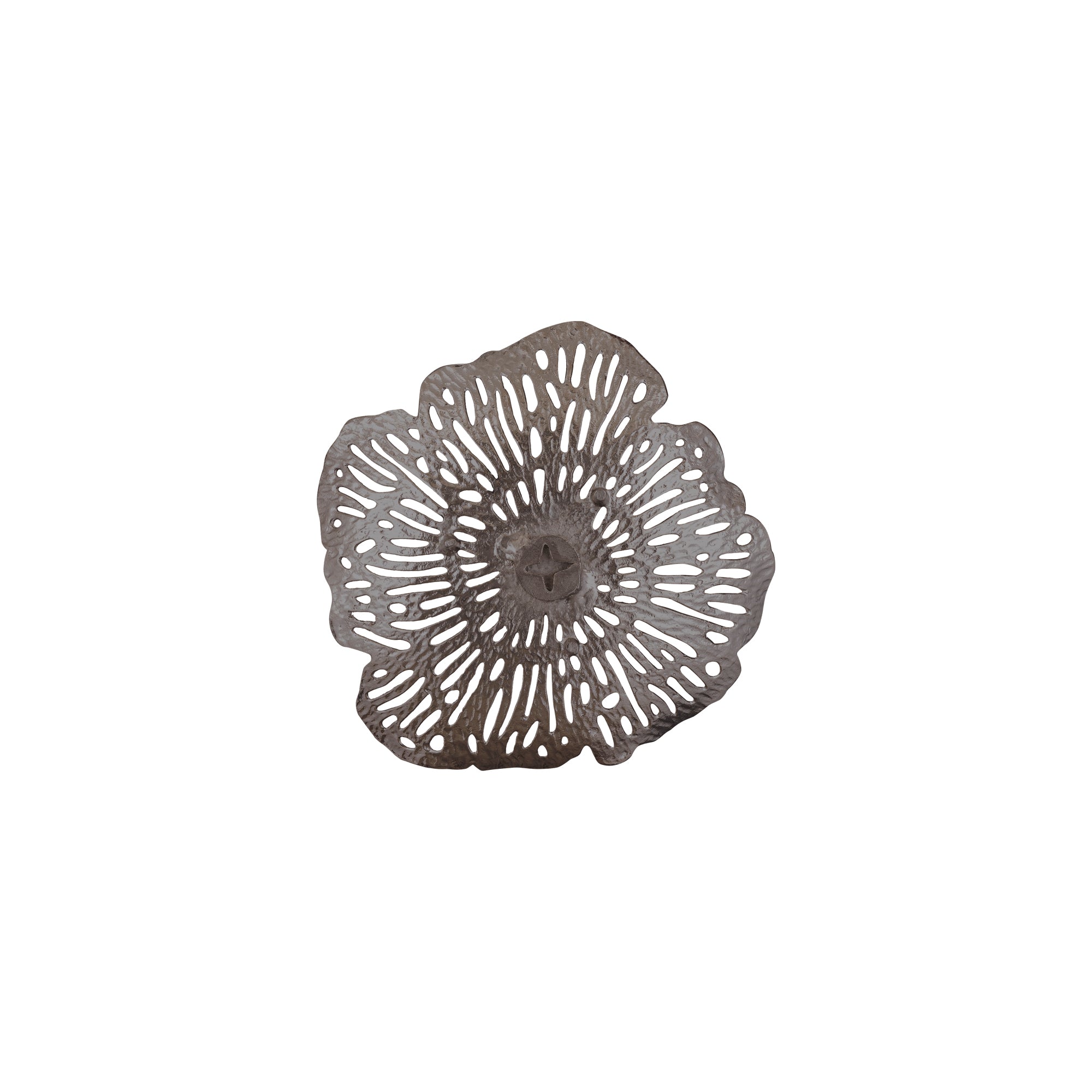 Ryhann Nickel casted alu flower wall deco bowl S