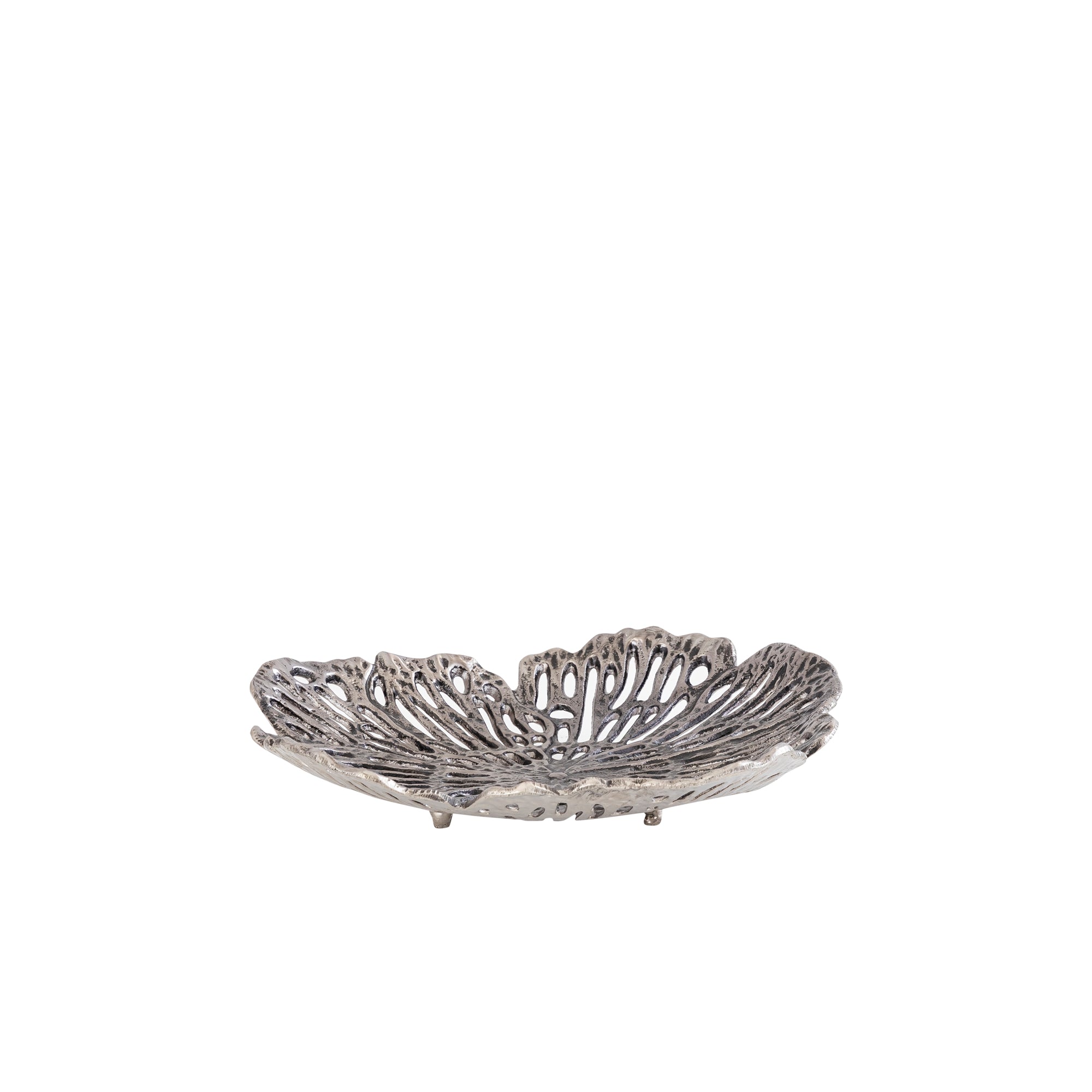 Ryhann Nickel casted alu flower wall deco bowl S