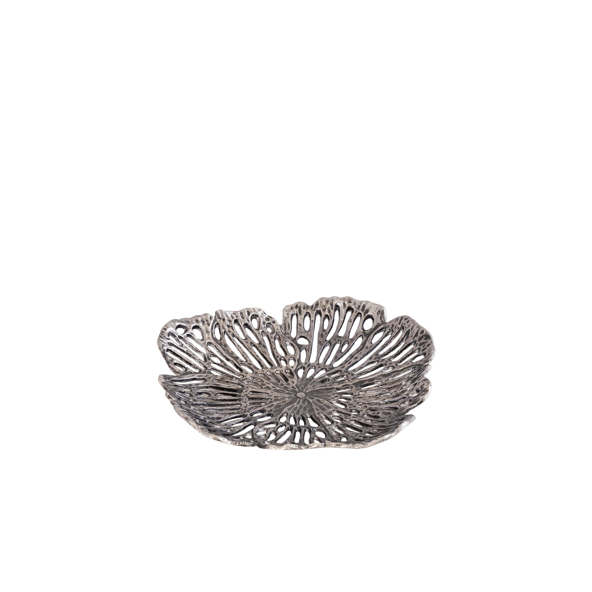Ryhann Nickel casted alu flower wall deco bowl S