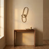Wun Brass casted alu knot wall decoration oval