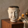 Makayla White buddha shaped GRC statue