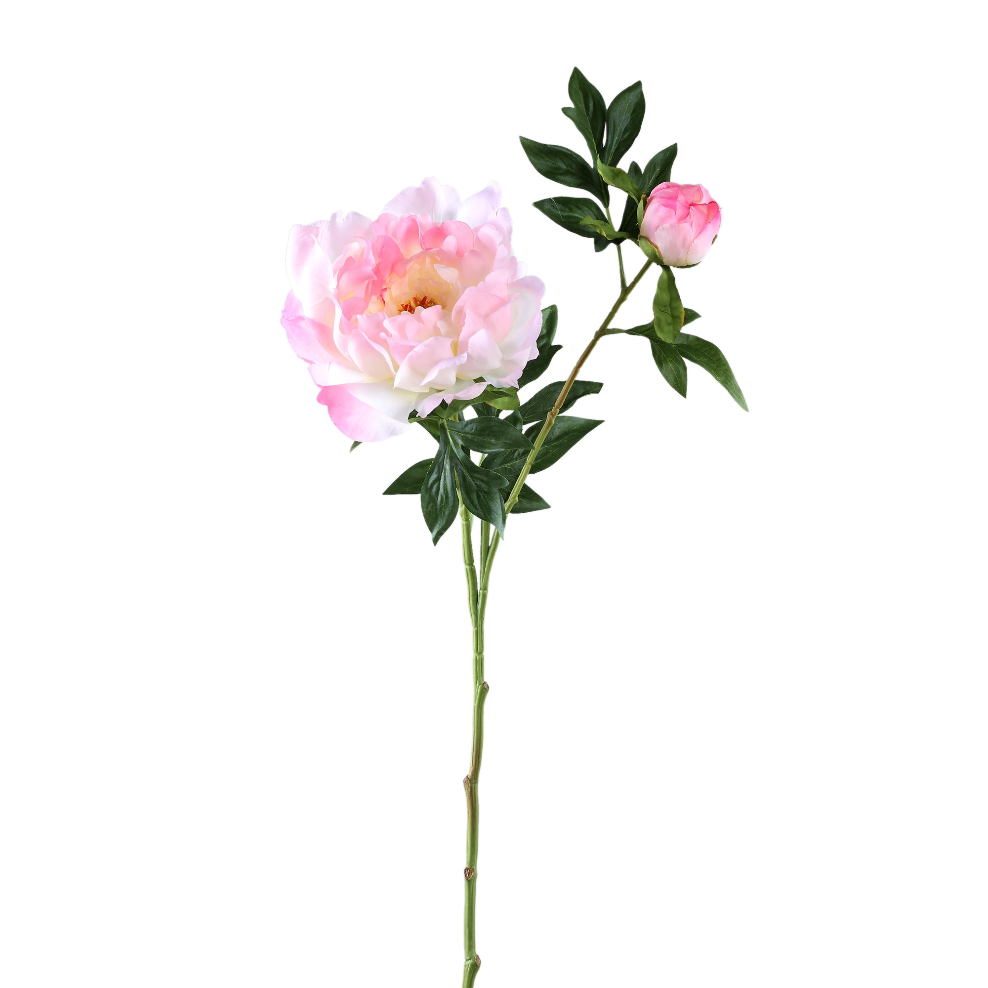 Peony Flower Pink peony spray with bud Rose — Fleur artificielle — Fleur artificielle design premium | Häus