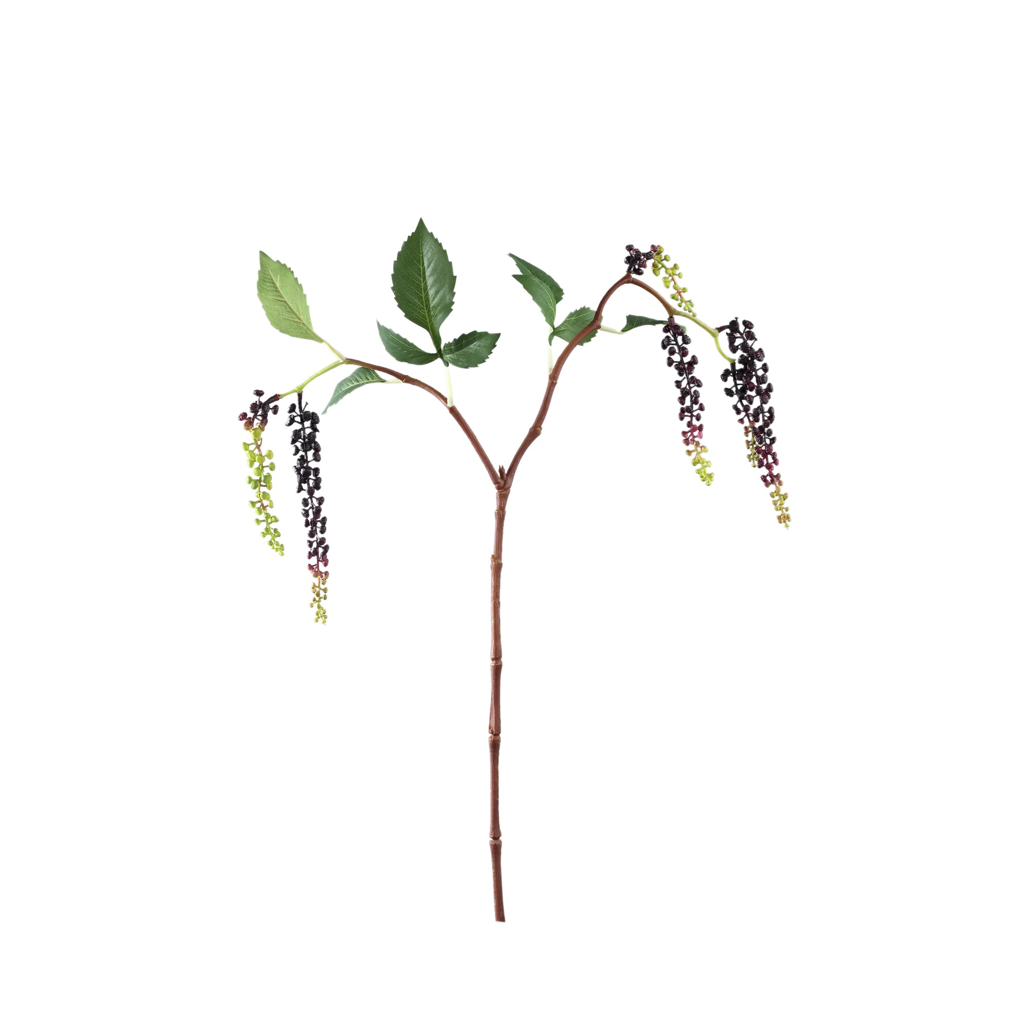 Twig Plant Purple hanging pokeweed spray Violet — Branche artificielle — Branche artificielle design premium | Häus
