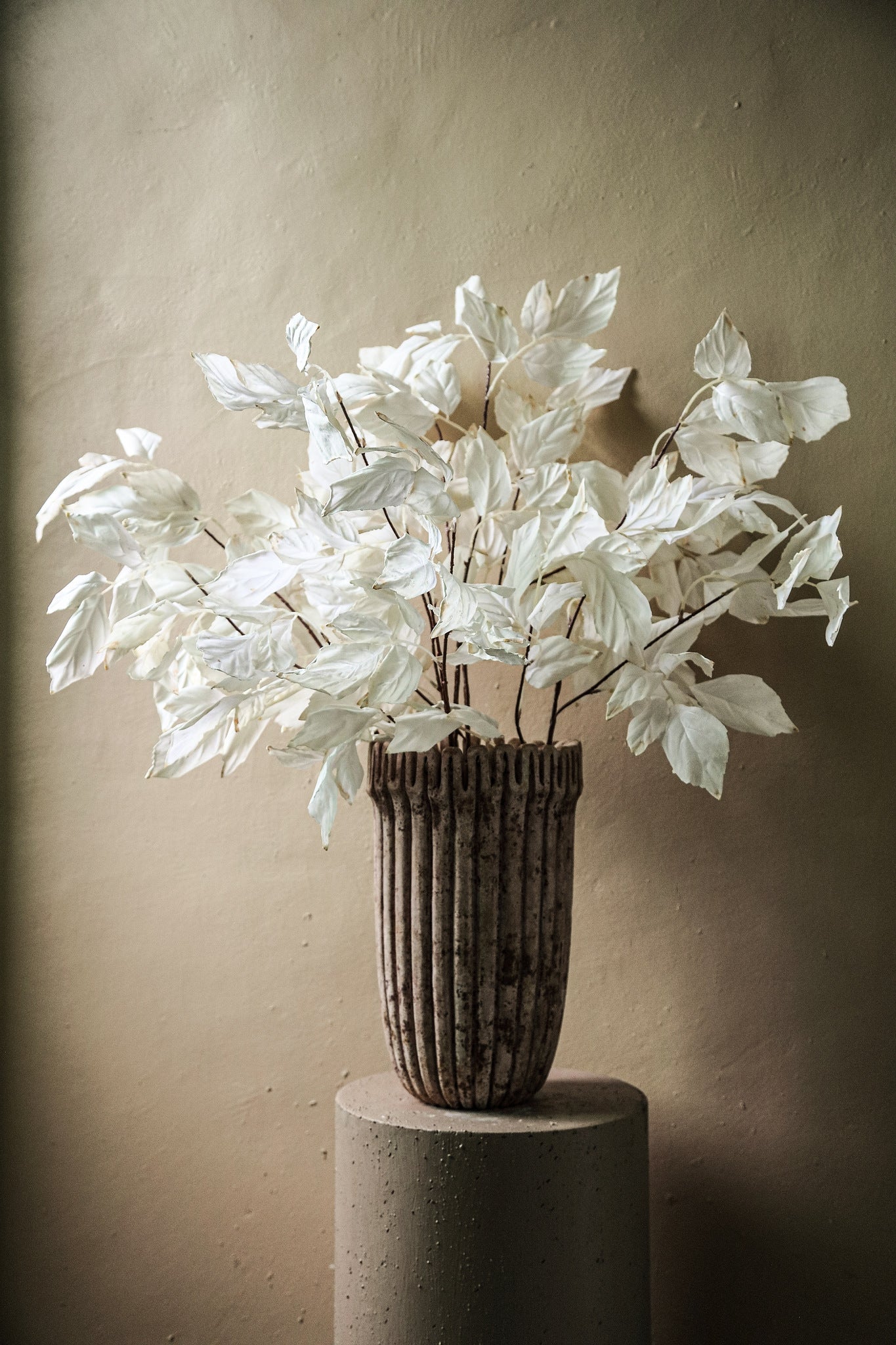 Leaves Plant Cream leaves spray Crème — Feuille artificielle — vue 2 | Häus