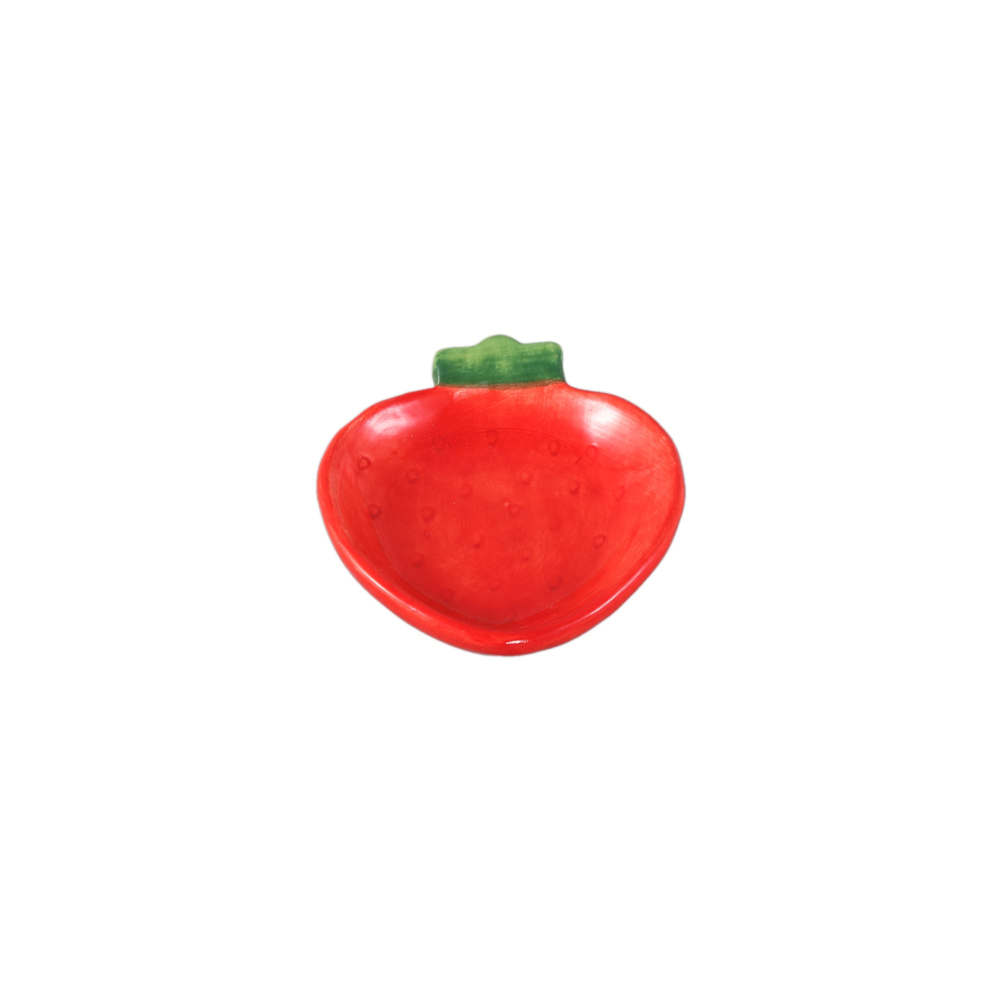 Fruity Red ceramic strawberry plate S