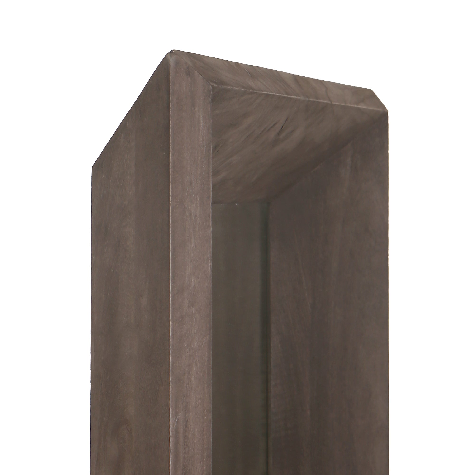 Nicka Brown mango wood rectangle mirror S