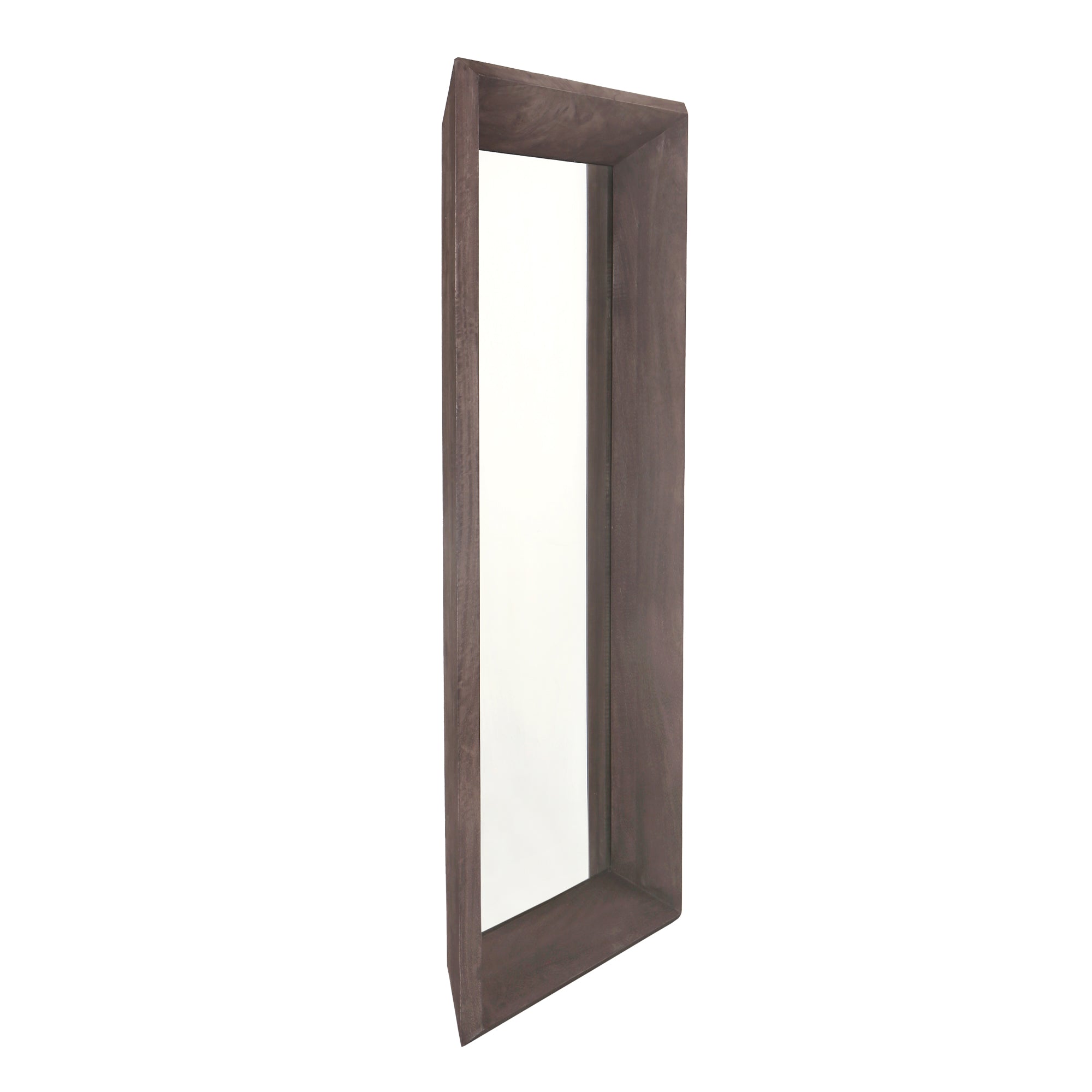 Nicka Brown mango wood rectangle mirror S