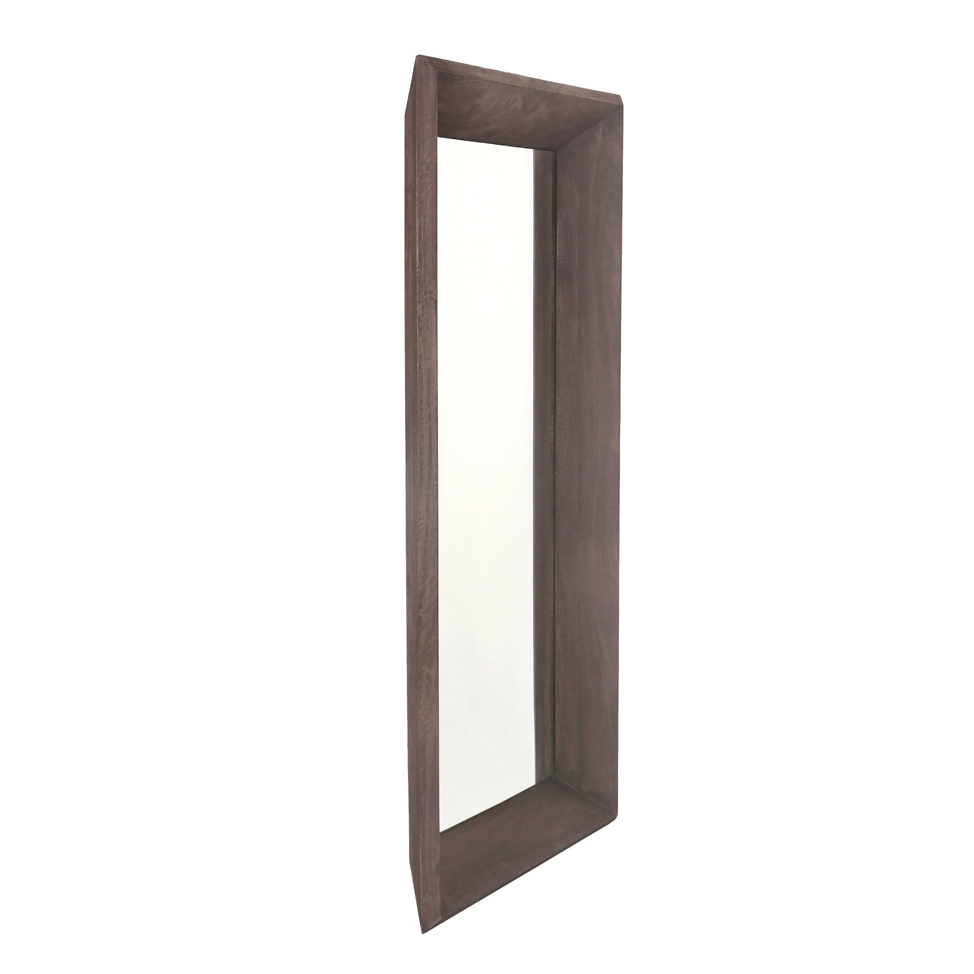 Nicka Brown mango wood rectangle mirror S