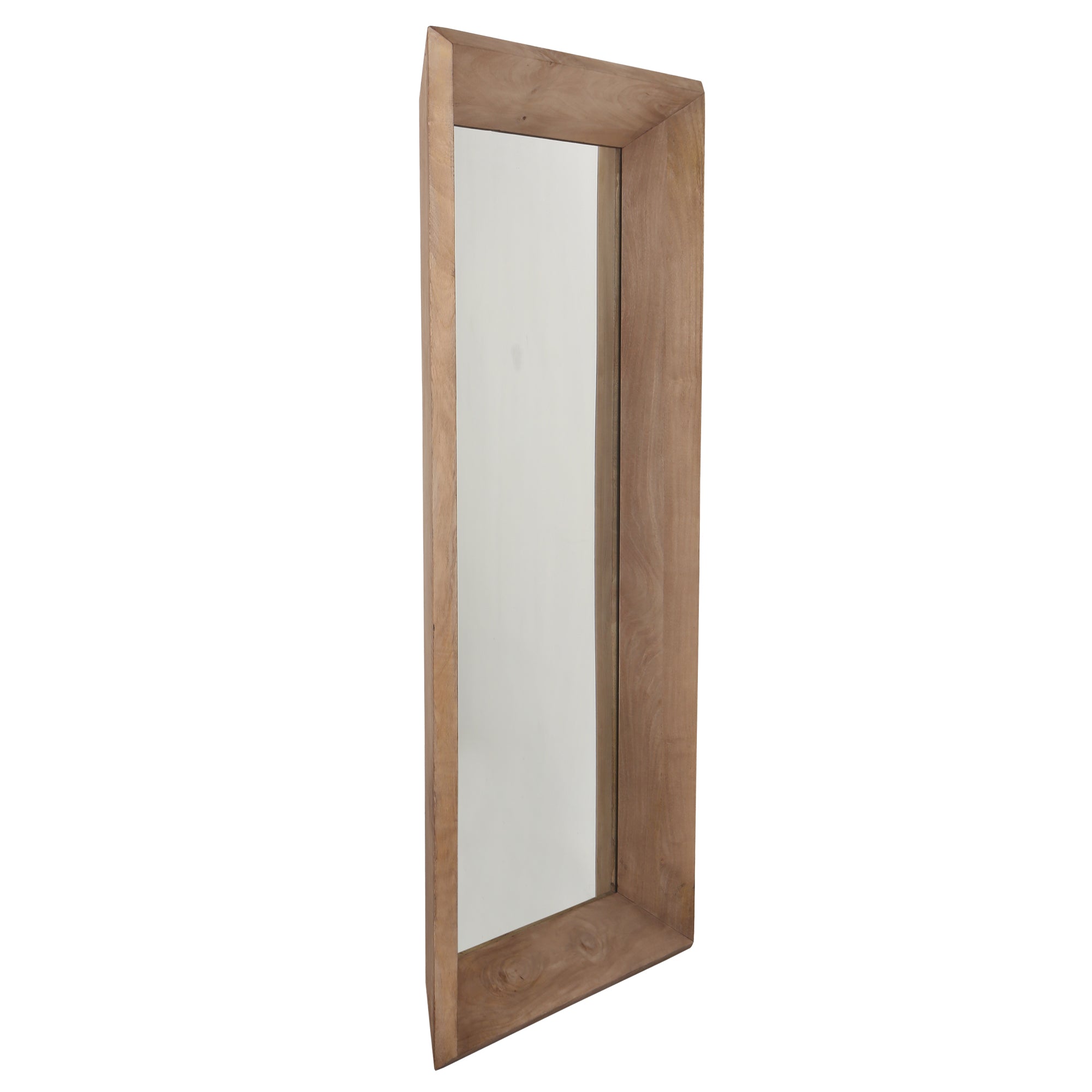 Nicka Natural mango wood rectangle mirror S