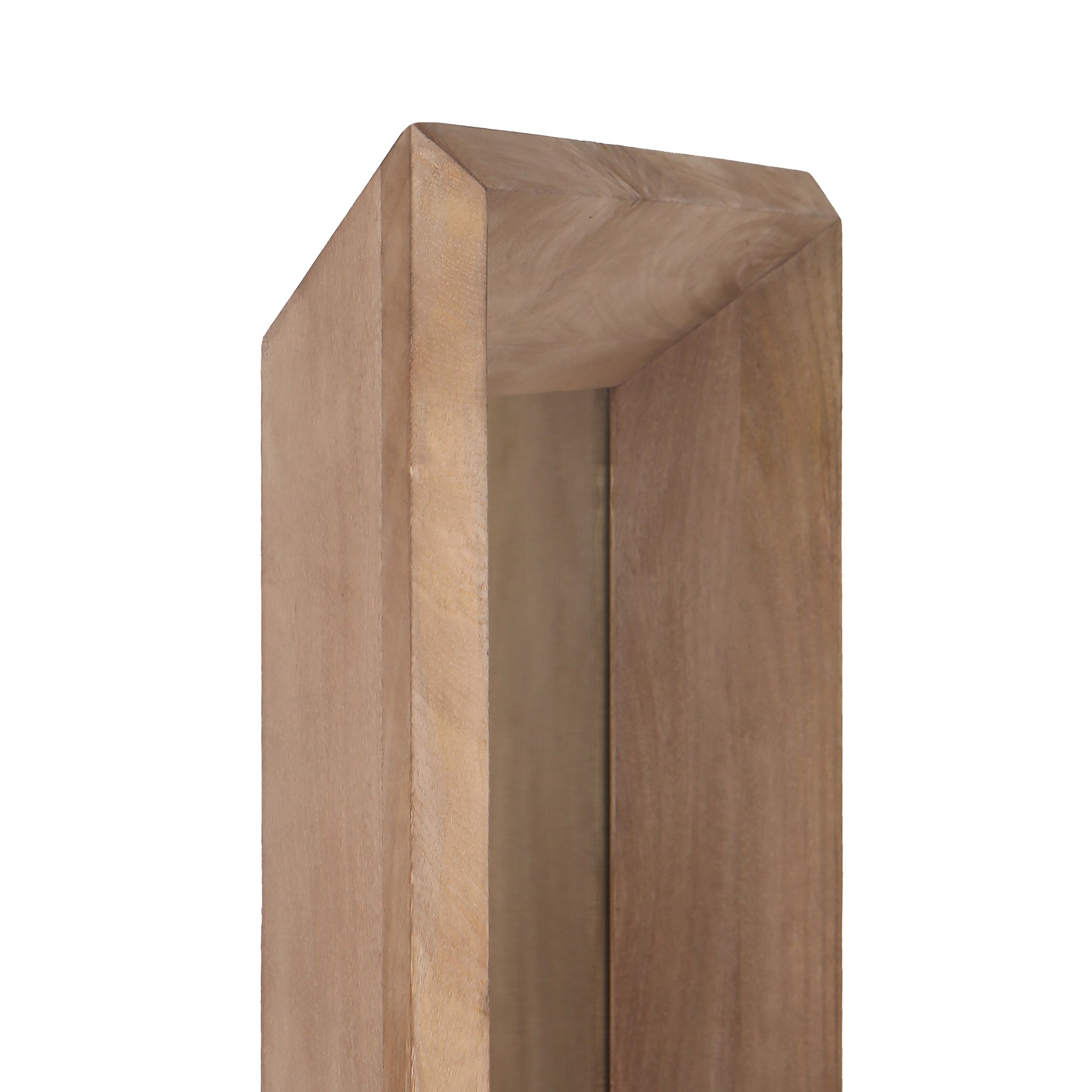 Nicka Natural mango wood rectangle mirror S