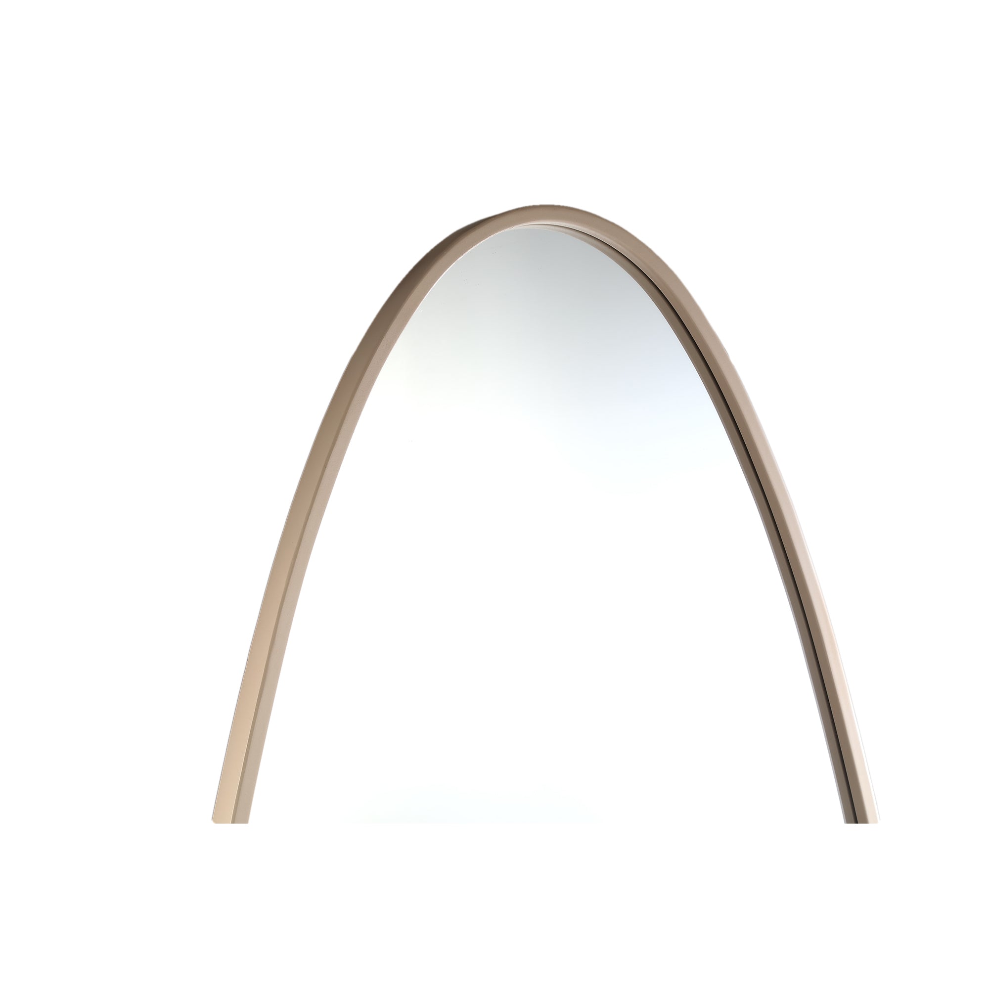 Serine Sand steel oval mirror large