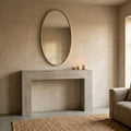 Miroir Serine — Sable Acier Ovale Grand