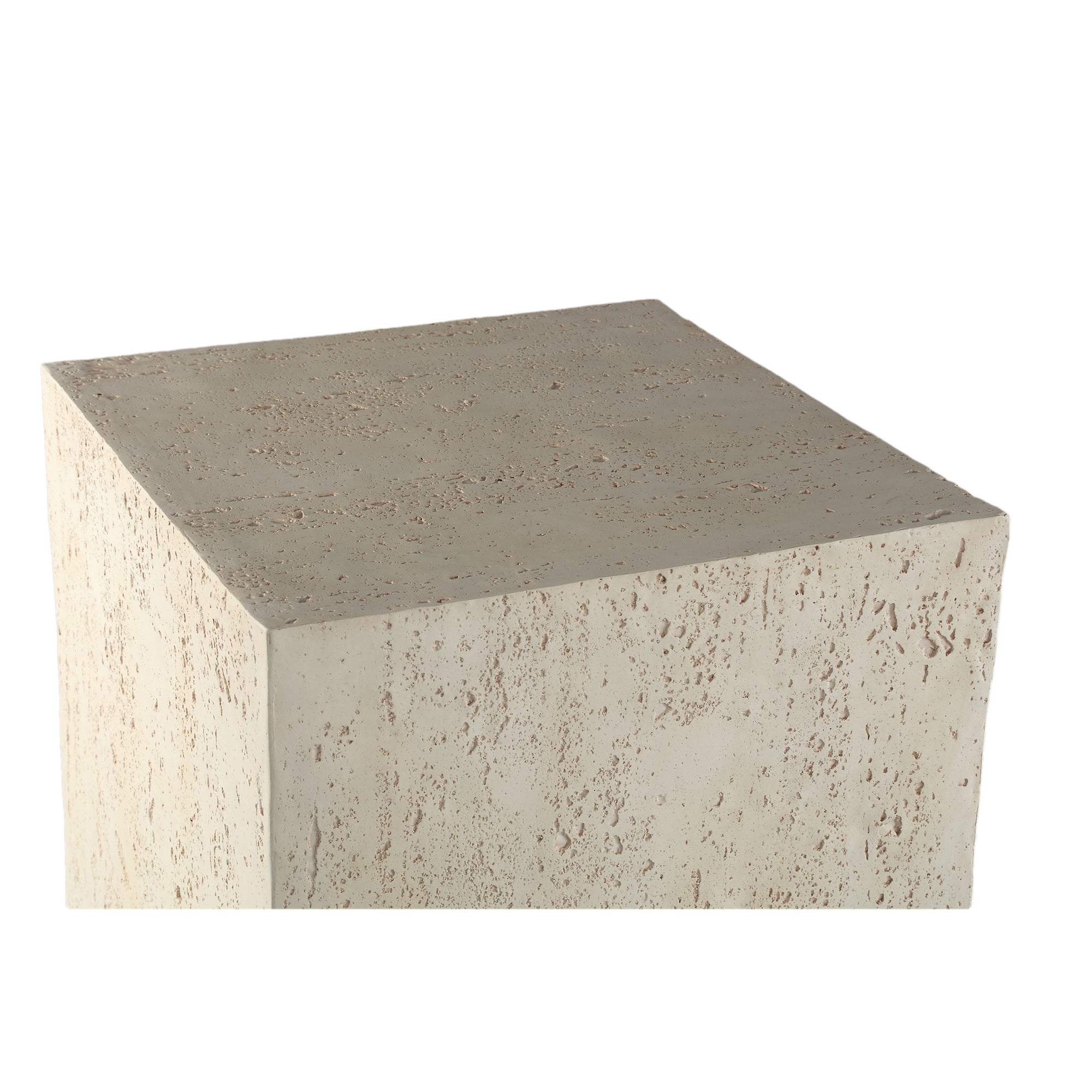 Chandar Cream MgO rectangle sidetable - Photo 2