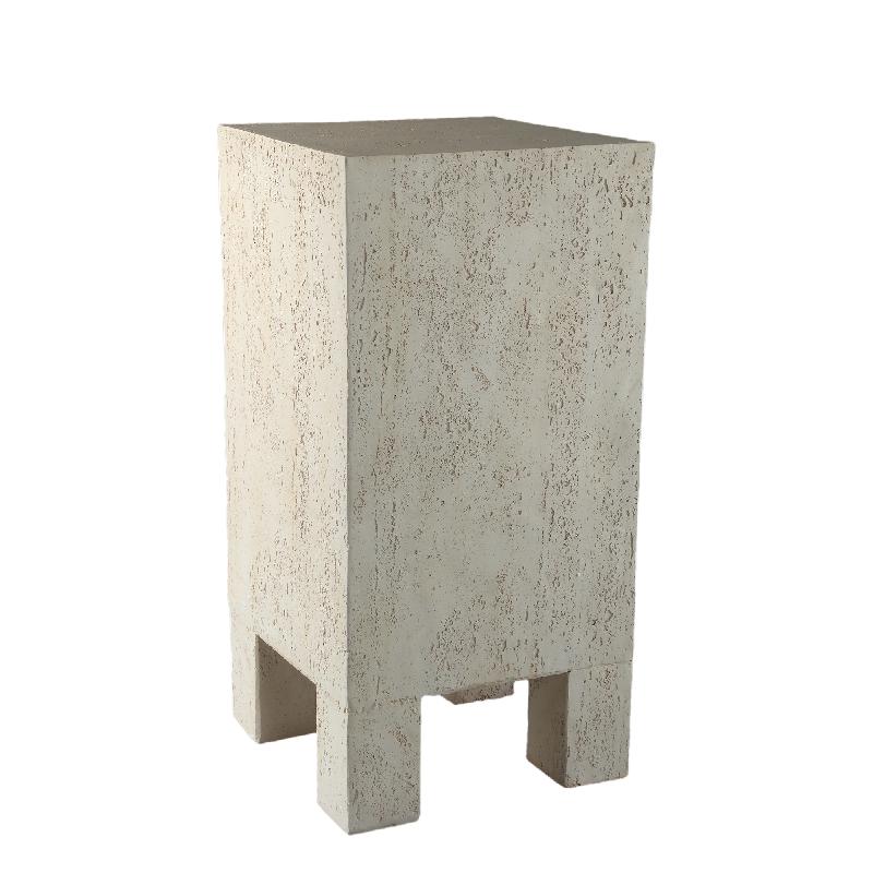 Chandar Cream MgO rectangle sidetable