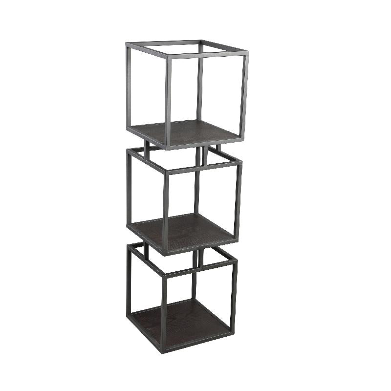 Nanci Black iron open cube cabinet M