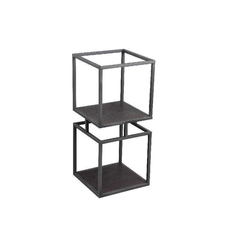 Nanci Black iron open cube cabinet S