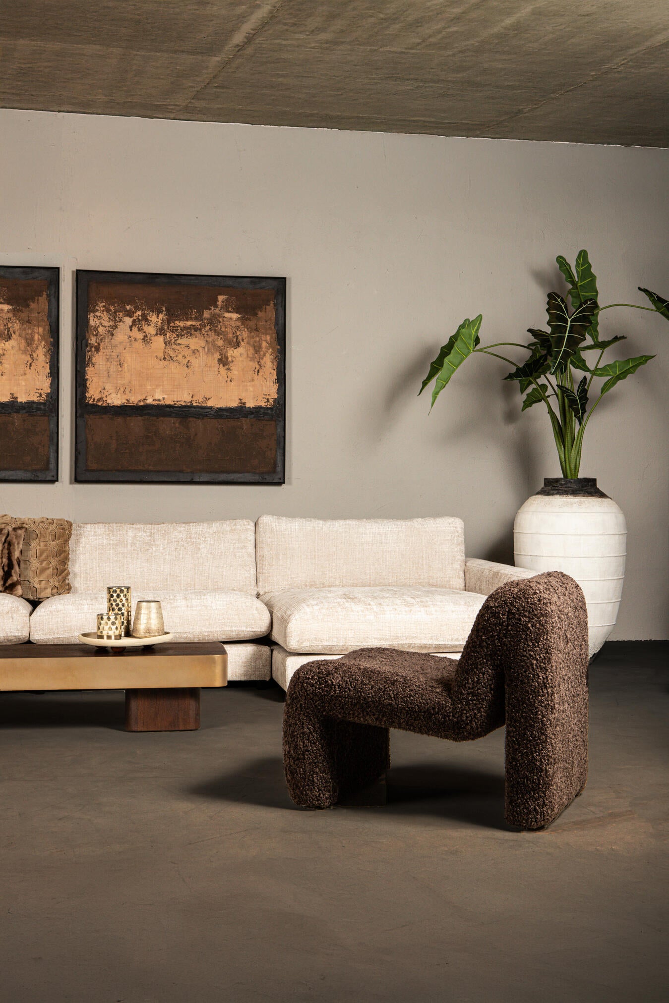 Oslo fauteuil teddy coffee - Photo 4
